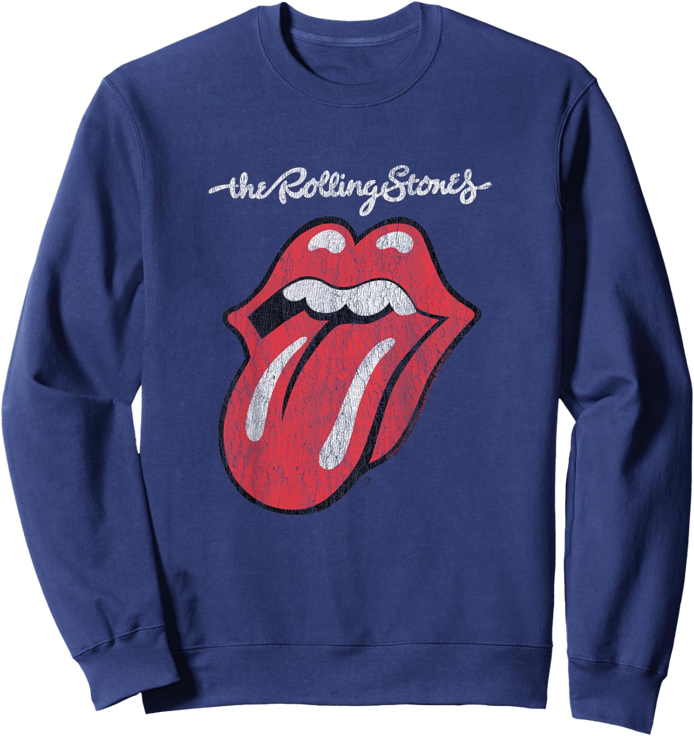 Children's The Rolling Stones Script Tongue Logo , black Sweatshirt - Sweatshirt | Navy