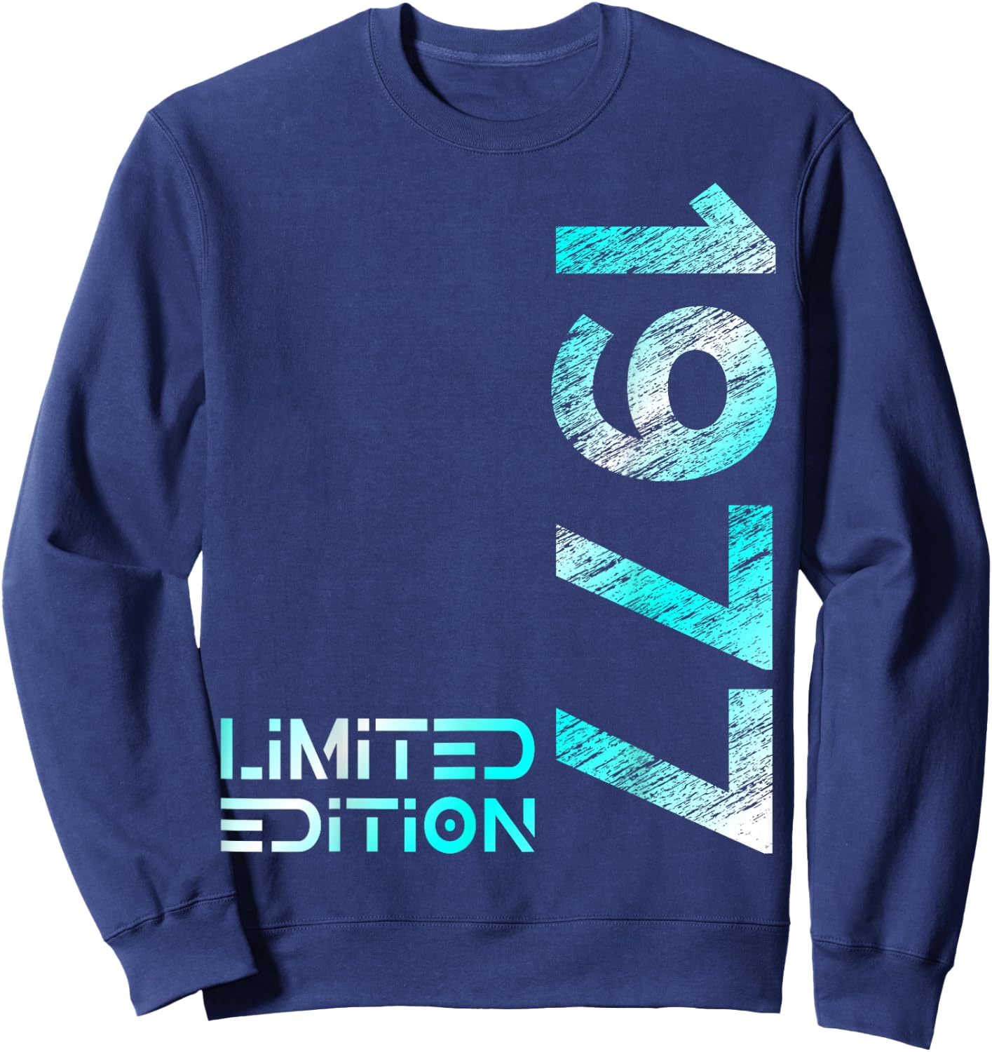 47th Birthday Limited Edition Vintage 1977 Man Woman , black Sweatshirt - Sweatshirt | Navy