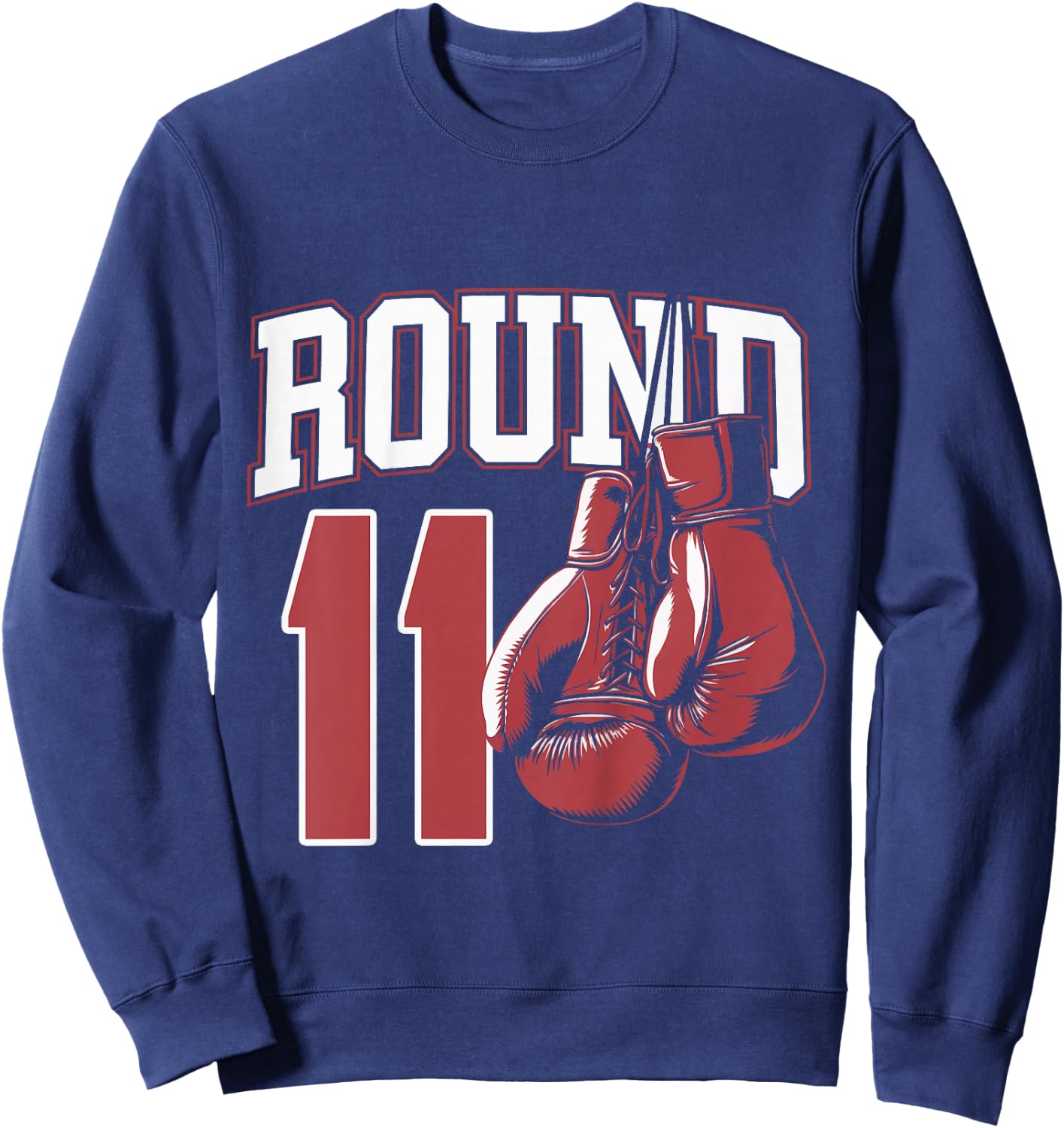 Kids 11 Year Old Boxer Bday Party 11th Birthday Boxing Boy Sweatshirt - Sweatshirt | Navy