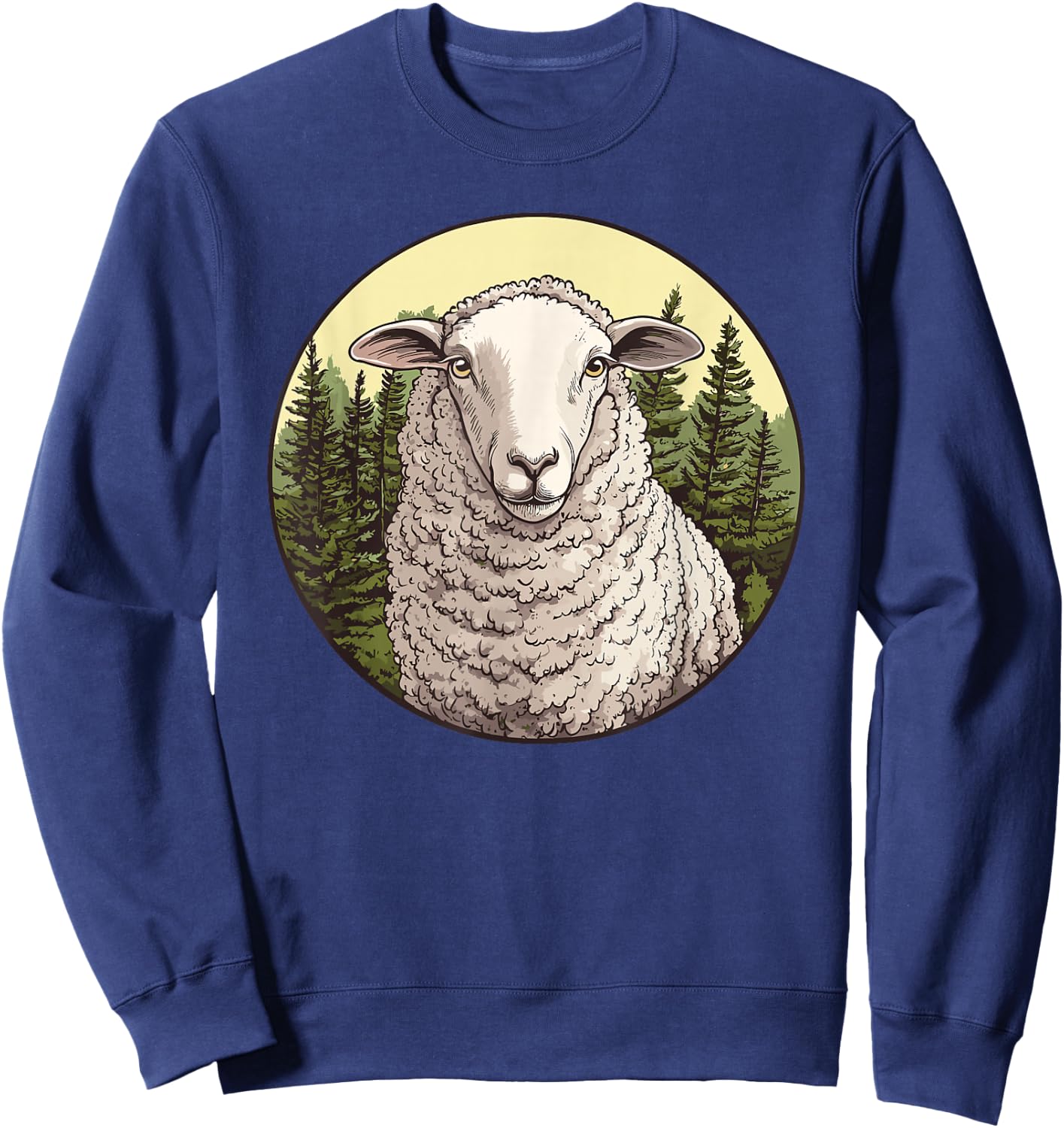 Sheep In The Forest Sweatshirt - Sweatshirt | Navy