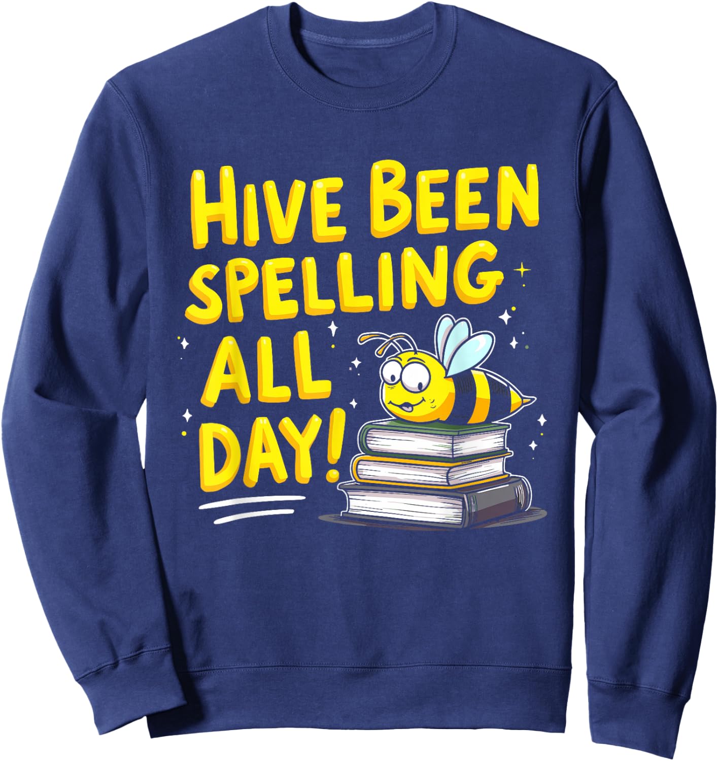 Spelling Bee Humor Spelling Champion Word Nerd Spelling Sweatshirt - Sweatshirt | Navy
