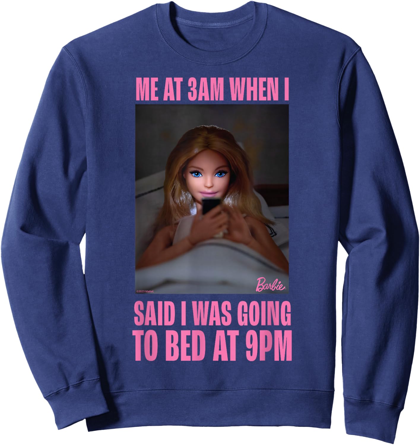 Barbie - Bedtime Meme Sweatshirt - Sweatshirt | Navy