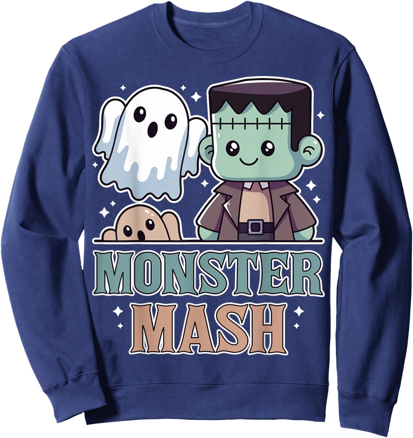 Monster Mash Halloween Funny Monster Spooky Kid Boy Girl Sweatshirt - Sweatshirt | Navy