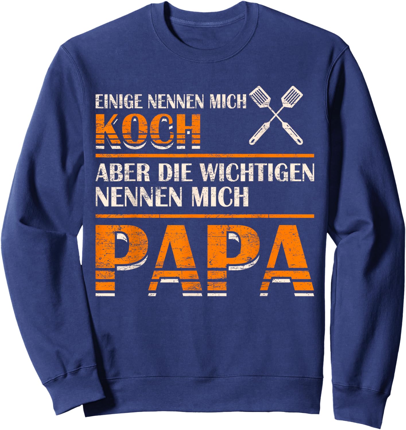 Bester Koch Kochender Papa Chefkoch Kochen Sweatshirt - Sweatshirt | Navy