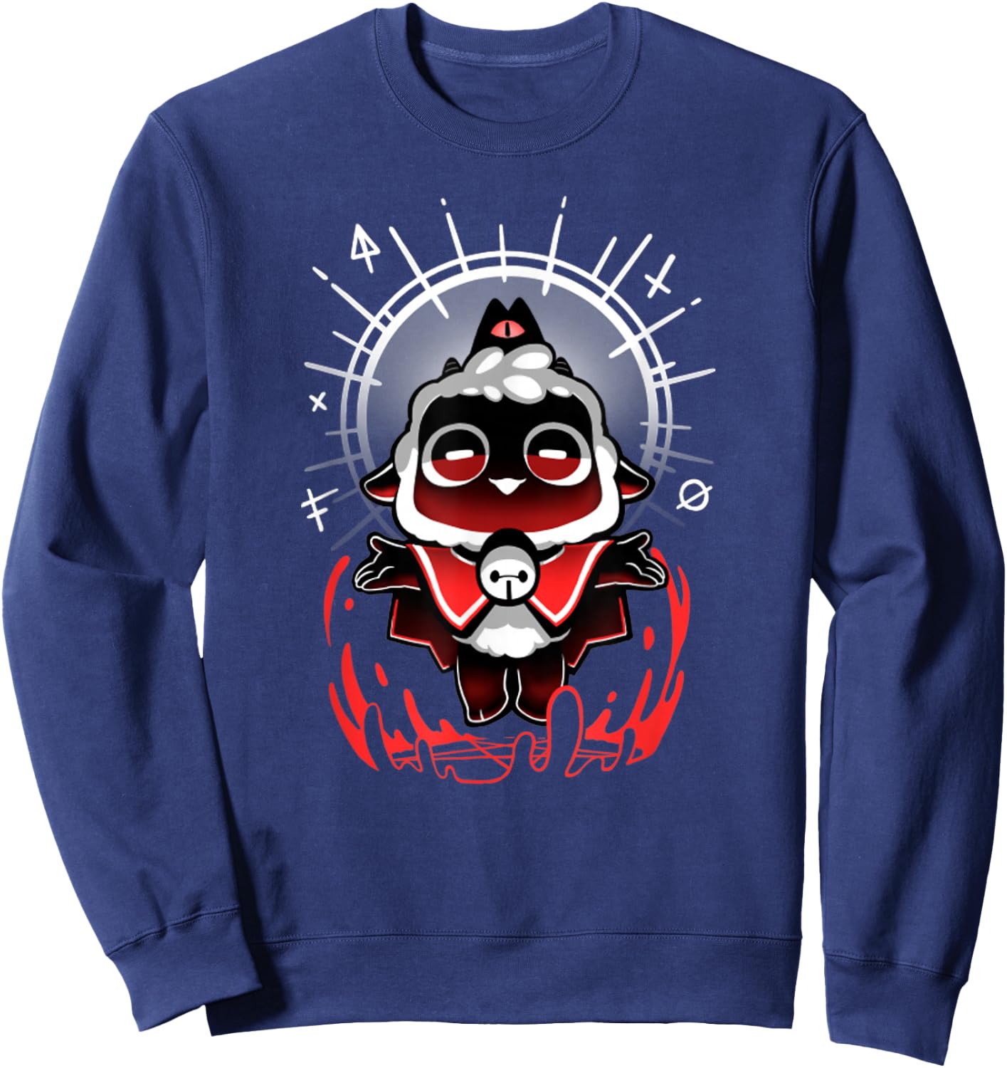 Join the Cult - Cult Of The Lamb Cute Gamer Cult Of The Lamb , Black, S Sweatshirt - Sweatshirt | Navy
