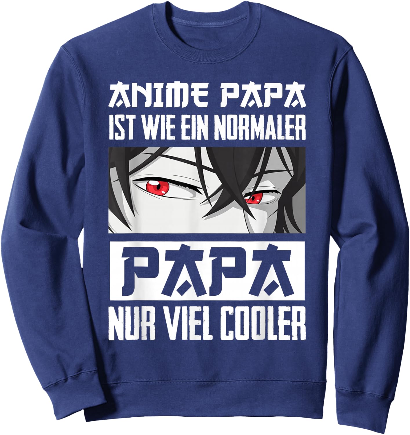 Anime Papa Lustiger Vatertag Anime und Manga Anime Vater Sweatshirt - Sweatshirt | Navy