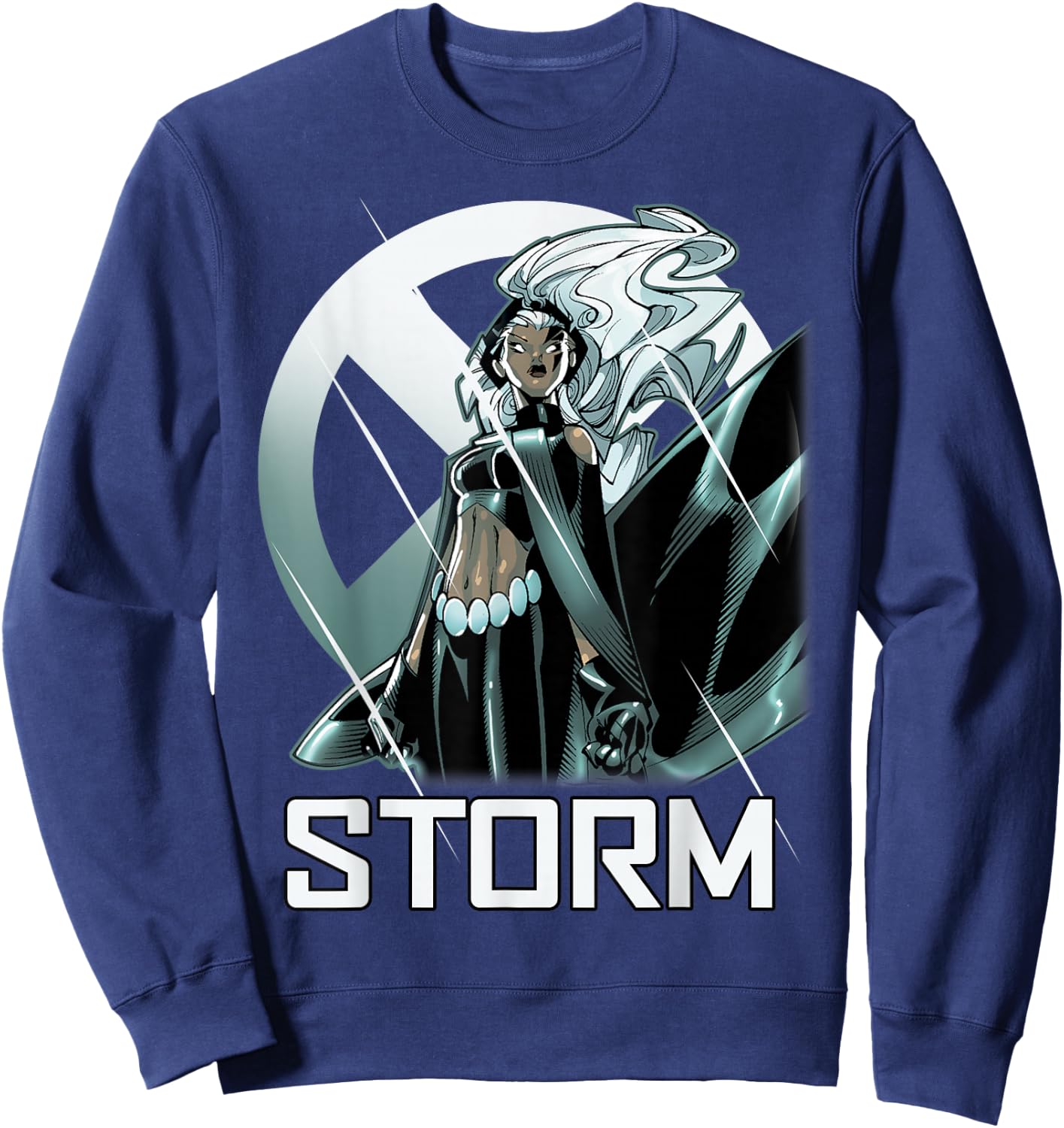 Marvel X-Men Storm The Calm Before Profile Graphic Sweatshirt - Sweatshirt | Navy