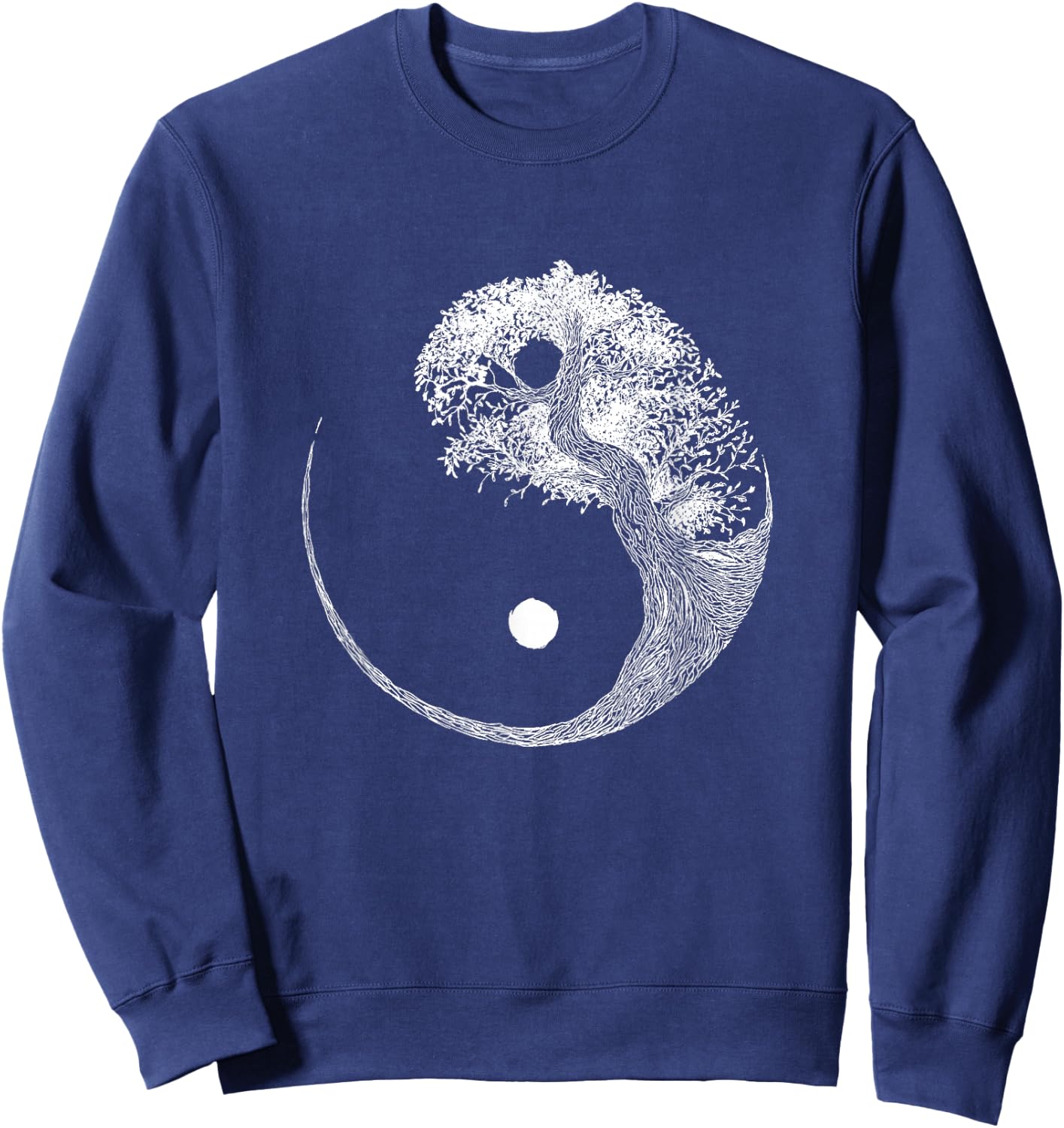 In-Yo Japanese Ying and Yang Bonsai Sweatshirt - Sweatshirt | Navy