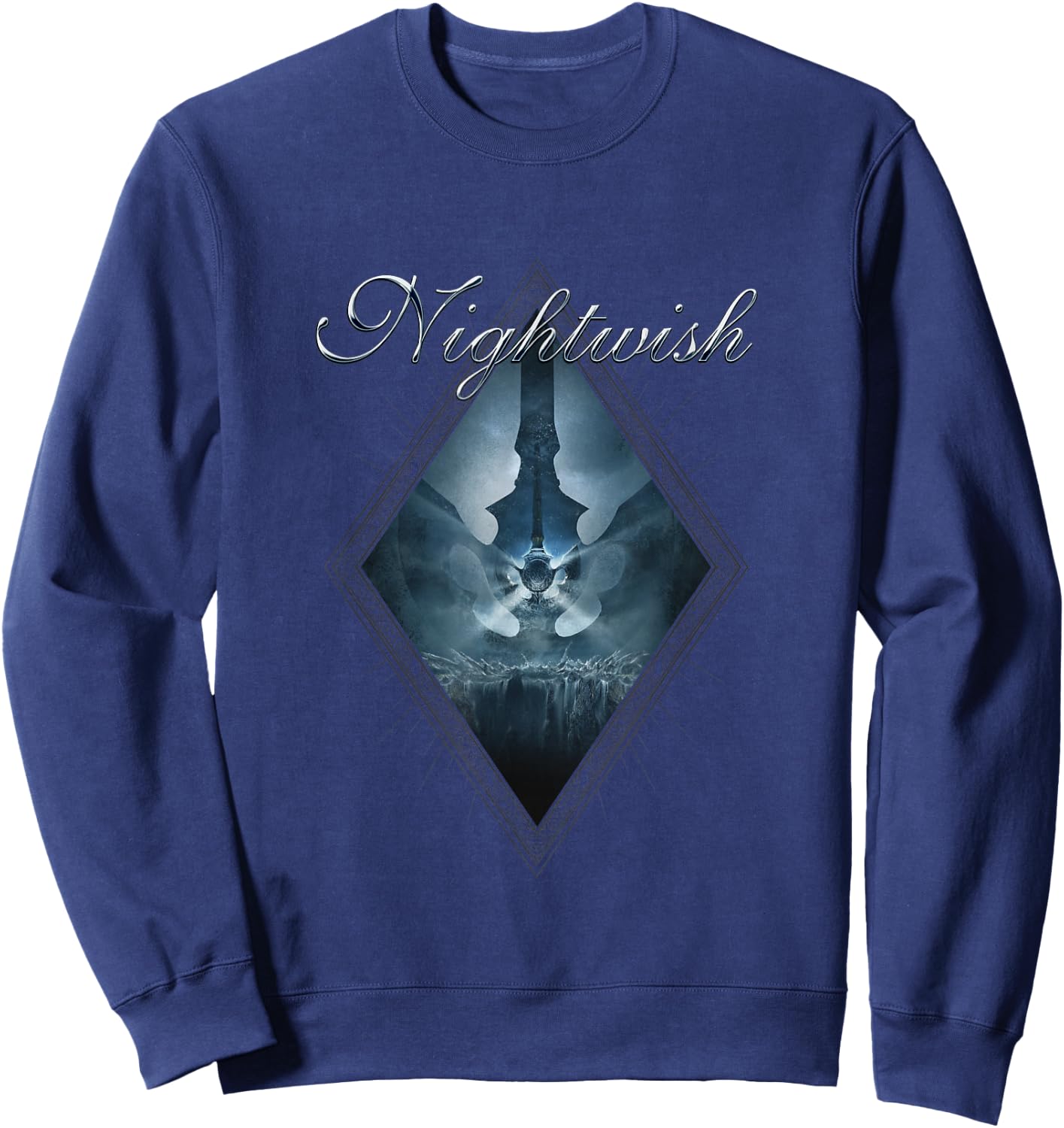 Dark Passion Play (album cover + Nightwish logo) Sweatshirt - Sweatshirt | Navy