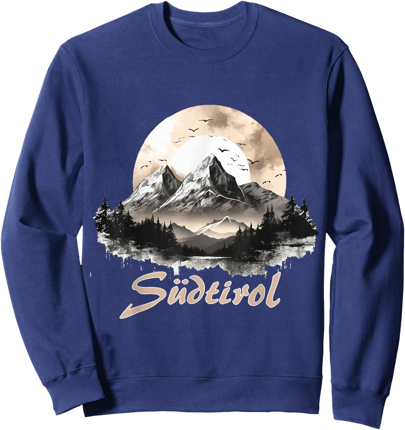 Südtirol mit Berge für Südtiroler & Südtirolerinnen Sweatshirt - Sweatshirt | Navy