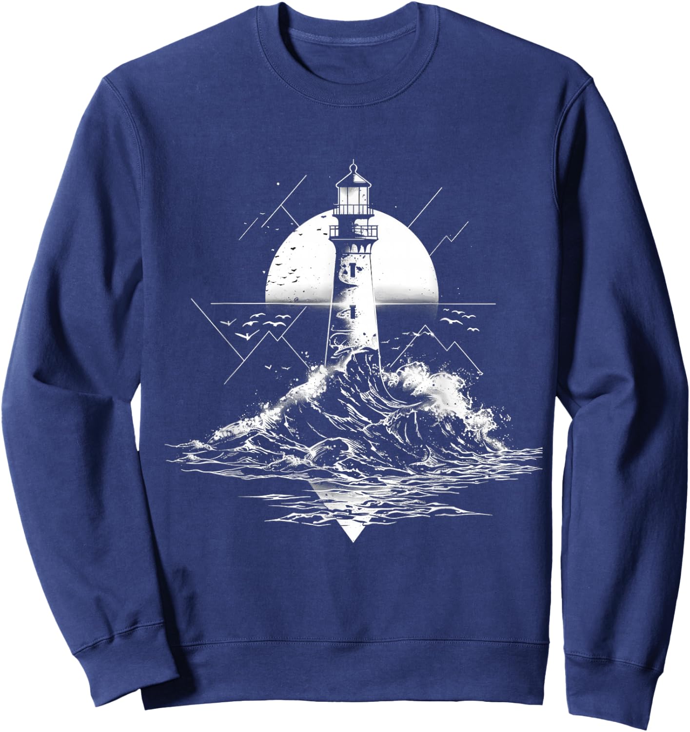 Phare Voile Mer Plage Bateau Maison Bord de Mer Sweatshirt - Sweatshirt | Navy