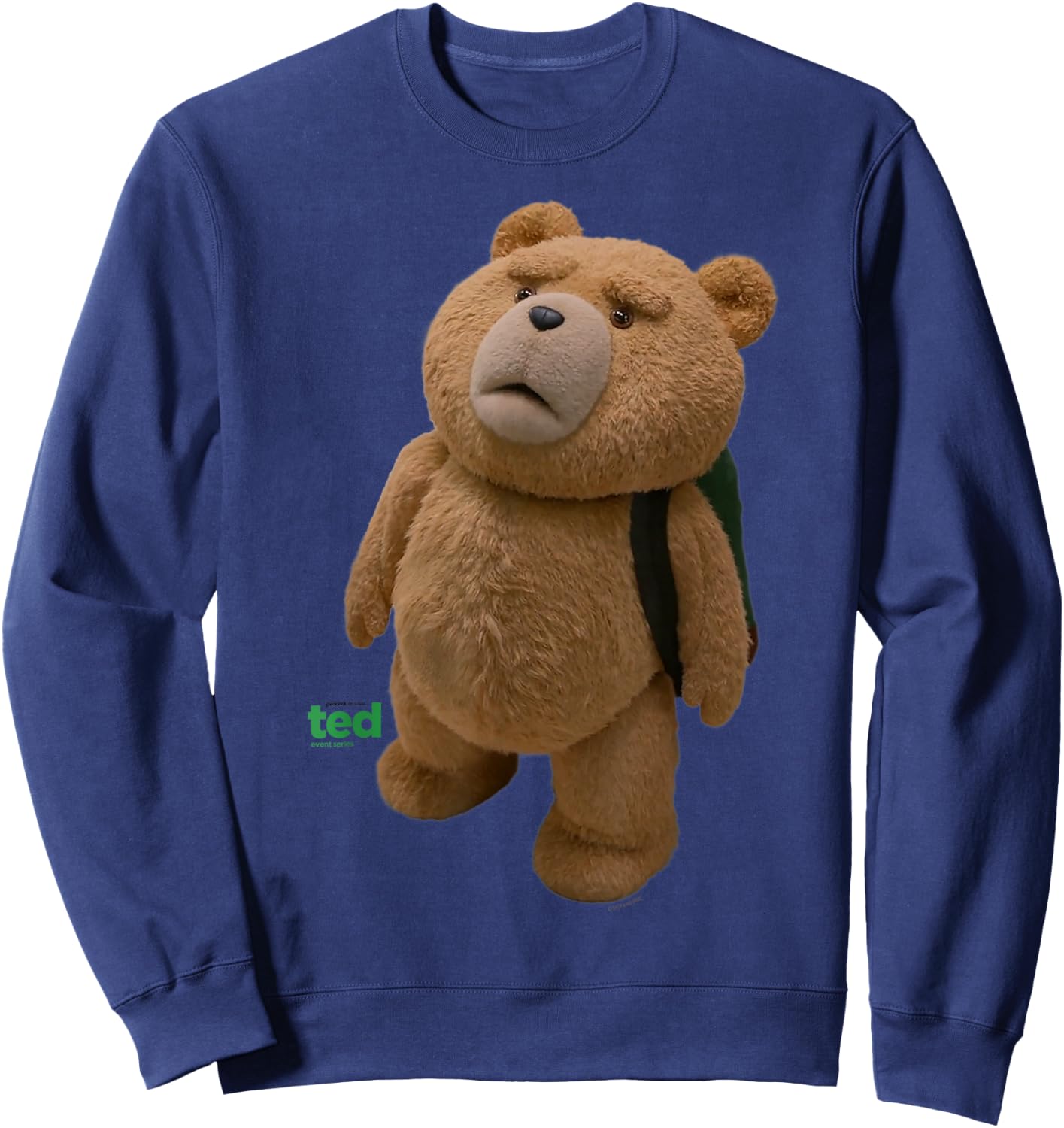 Ted TV Series Teddy Bear , blue Sweatshirt - Sweatshirt | Navy