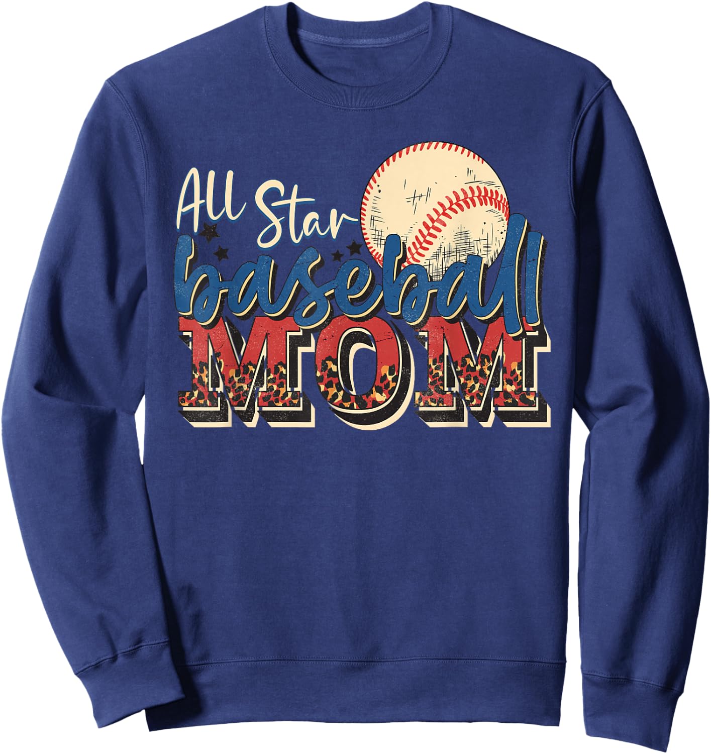 All Star Baseball Mom Sweatshirt - Sweatshirt | Navy