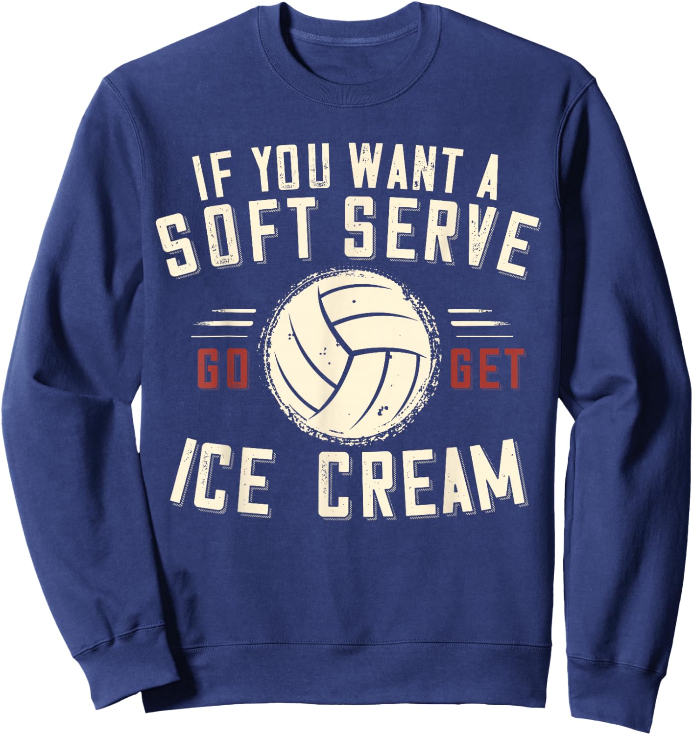 Funny Volleyball For Girls Teens Women Volleyball Sweatshirt - Sweatshirt | Navy