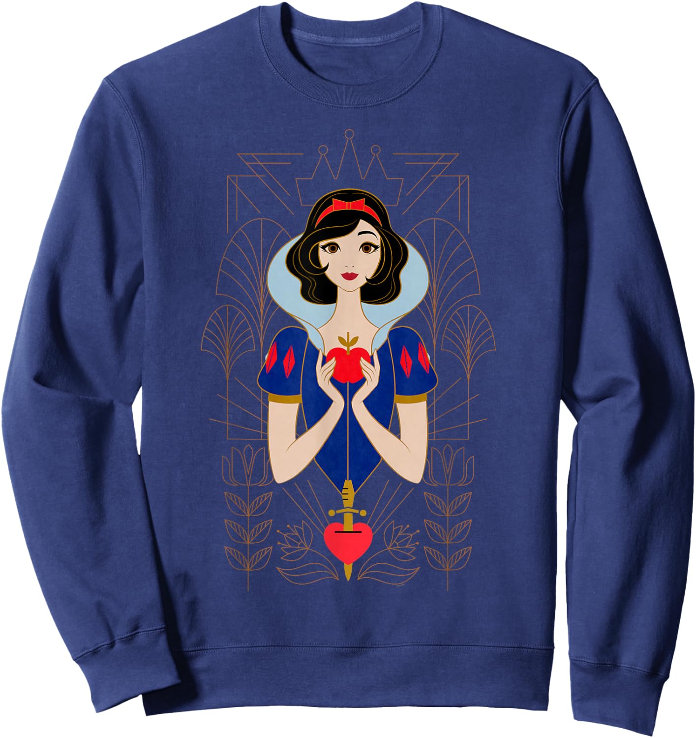Disney Princess Snow White Modern Art Deco Style Sweatshirt - Sweatshirt | Navy