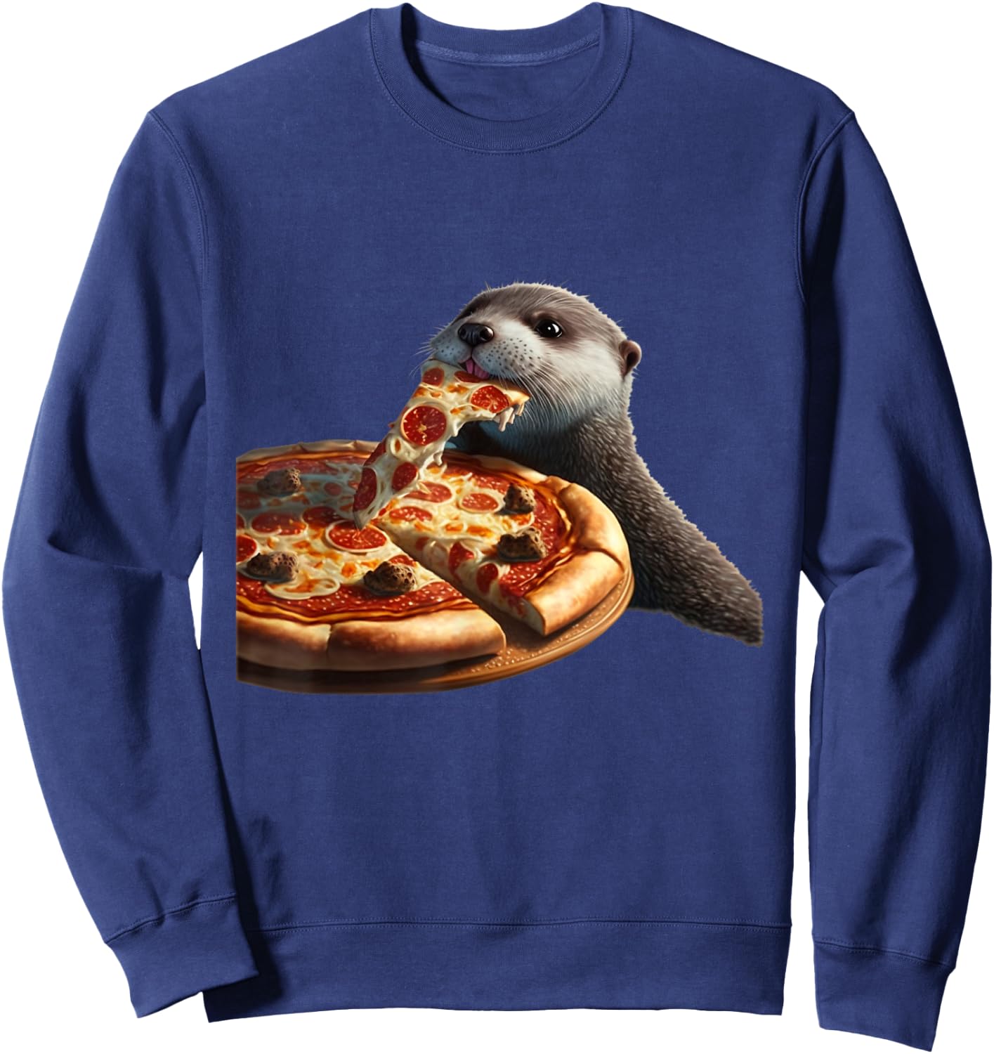 Sea Otter Lover Funny Design Sweatshirt - Sweatshirt | Navy
