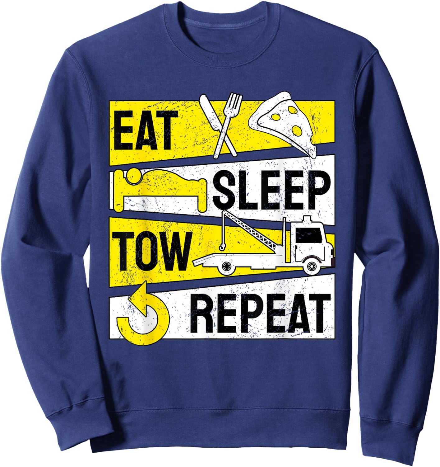 Abschlepper Abschleppdienst Abschleppwagenfahrer Sweatshirt - Sweatshirt | Navy