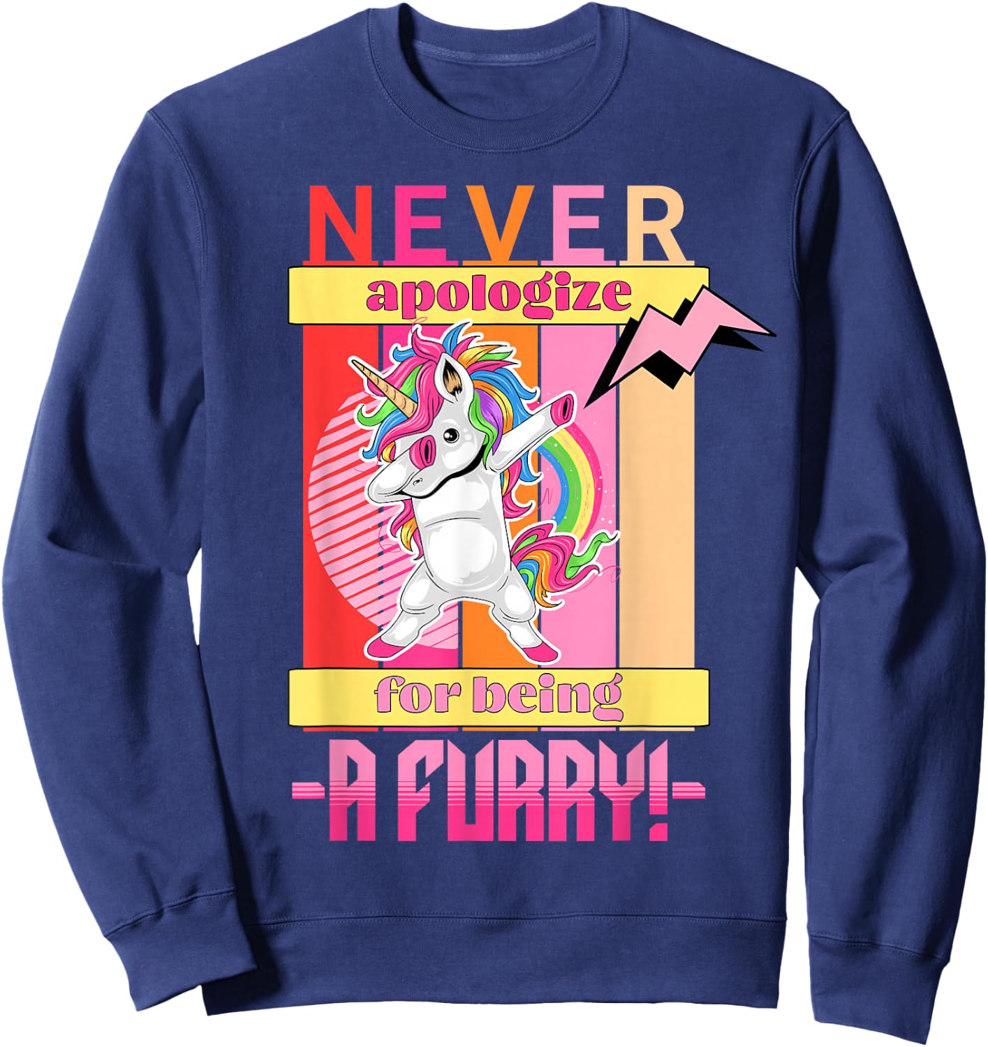 Funny Furries Fandoms Cosplay And Furry Sweatshirt - Sweatshirt | Navy