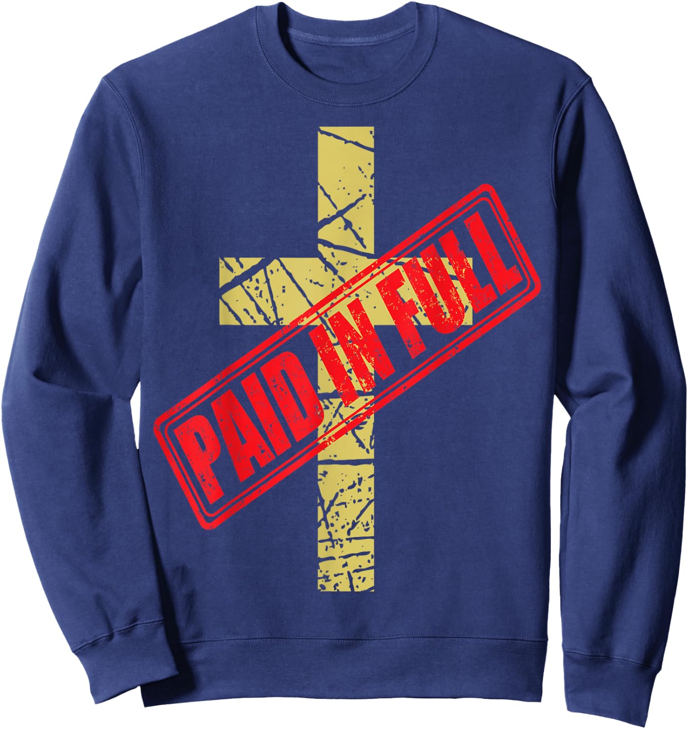 Cross PAID IN FULL Sweatshirt - Sweatshirt | Navy