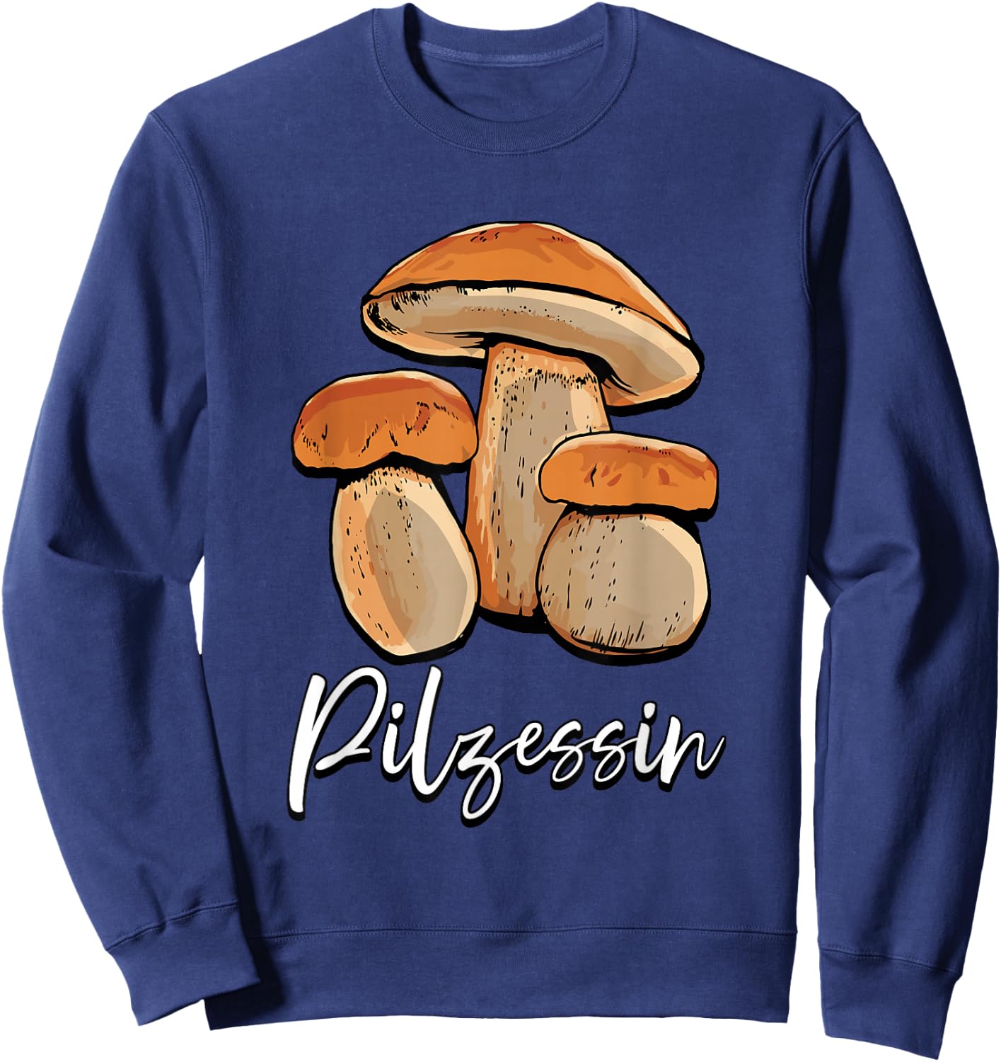 Pilzessin Mushroom Collector , black, s Sweatshirt - Sweatshirt | Navy