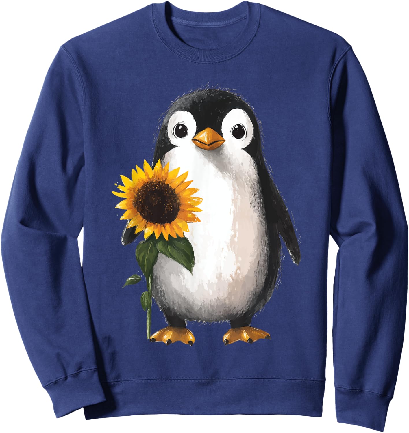 Penguin Sunflower Sweatshirt - Sweatshirt | Navy