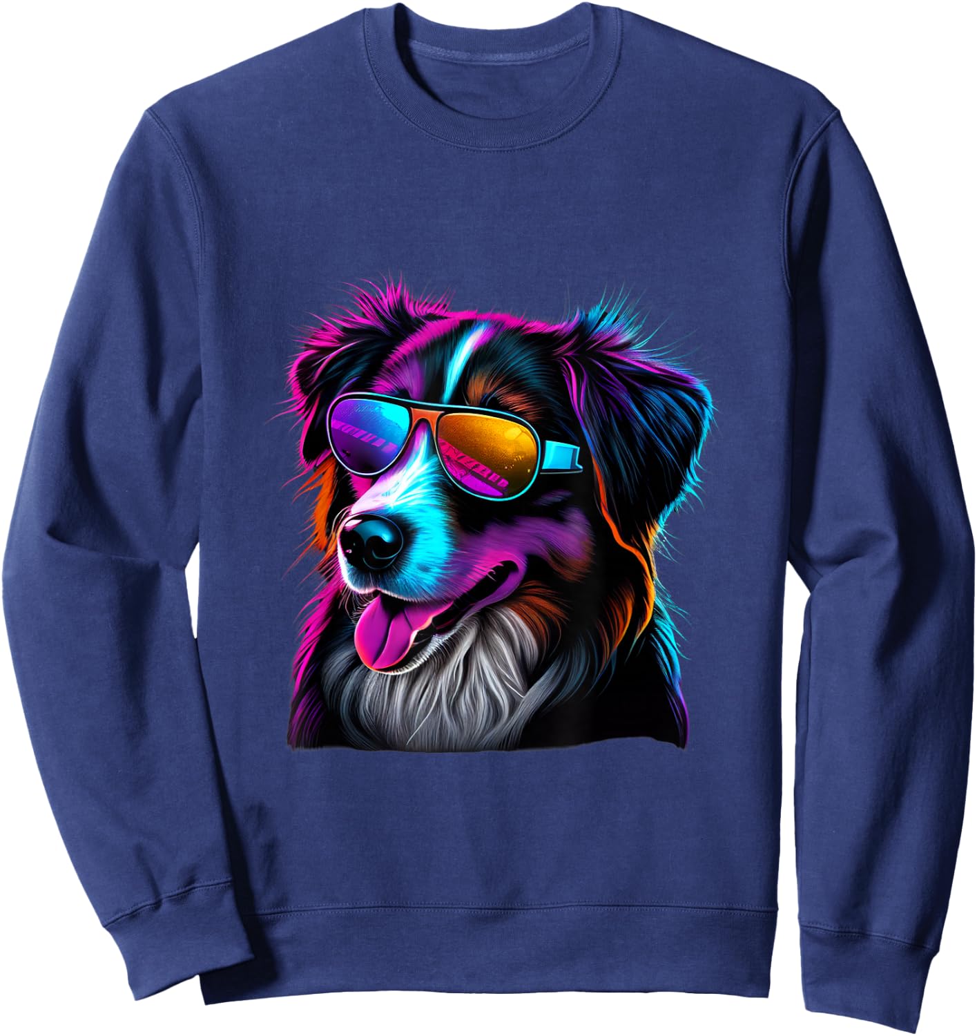 Australian Shepherd Dogs Australian Shepherds Sweatshirt - Sweatshirt | Navy