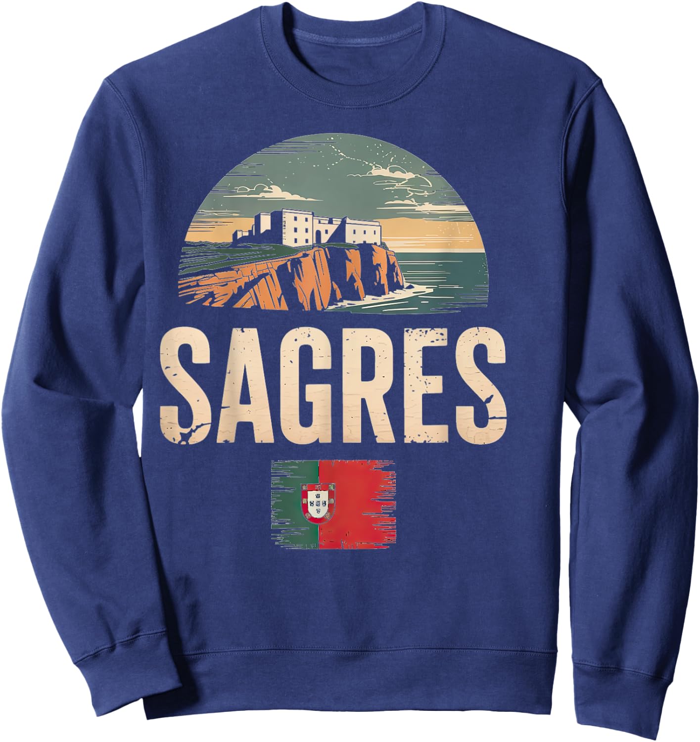 City Travel Portugal Sagres Scenic View Sweatshirt - Sweatshirt | Navy