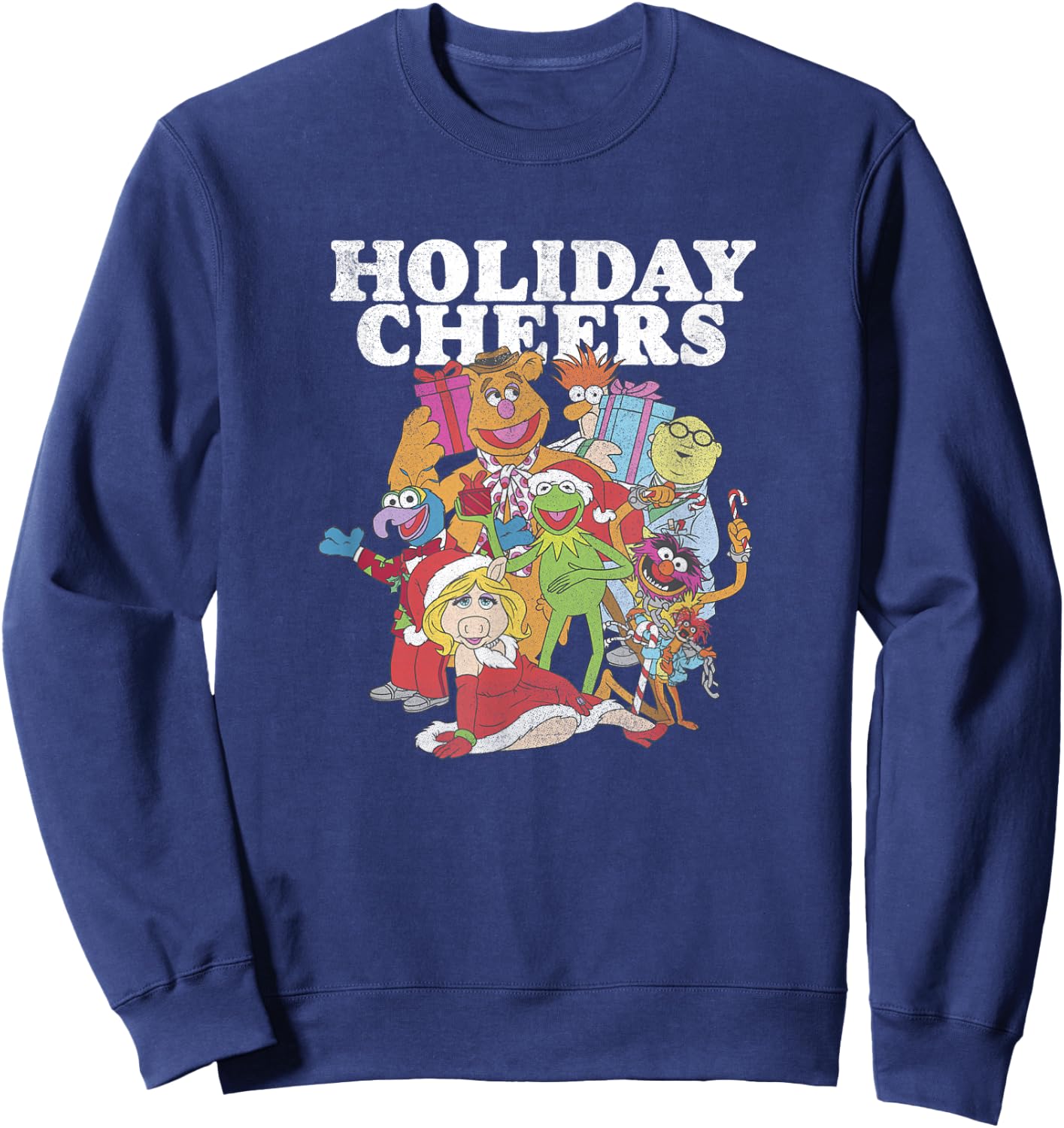 Disney Christmas The Muppets Holiday Cheers Sweatshirt - Sweatshirt | Navy