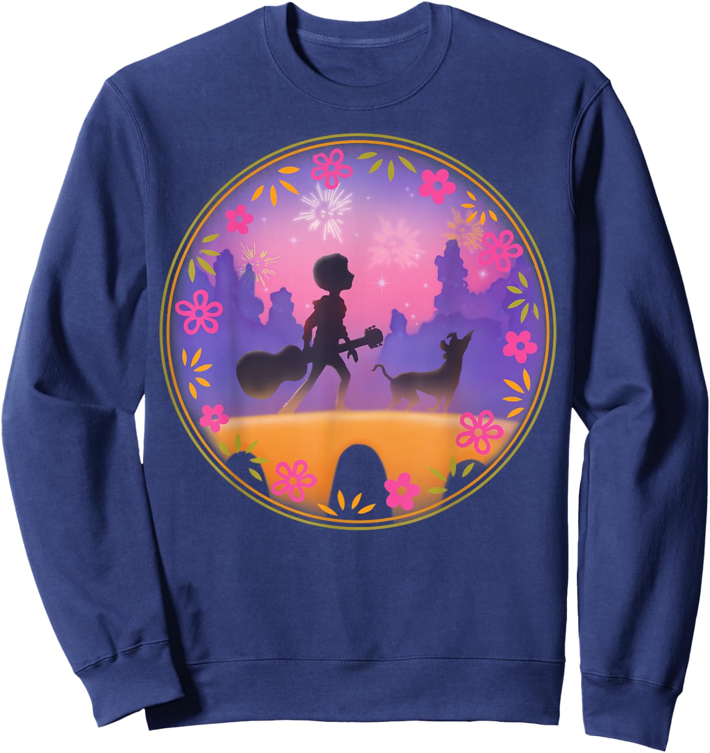Disney Pixar Coco Miguel Dante Bridge Fireworks Sweatshirt - Sweatshirt | Navy