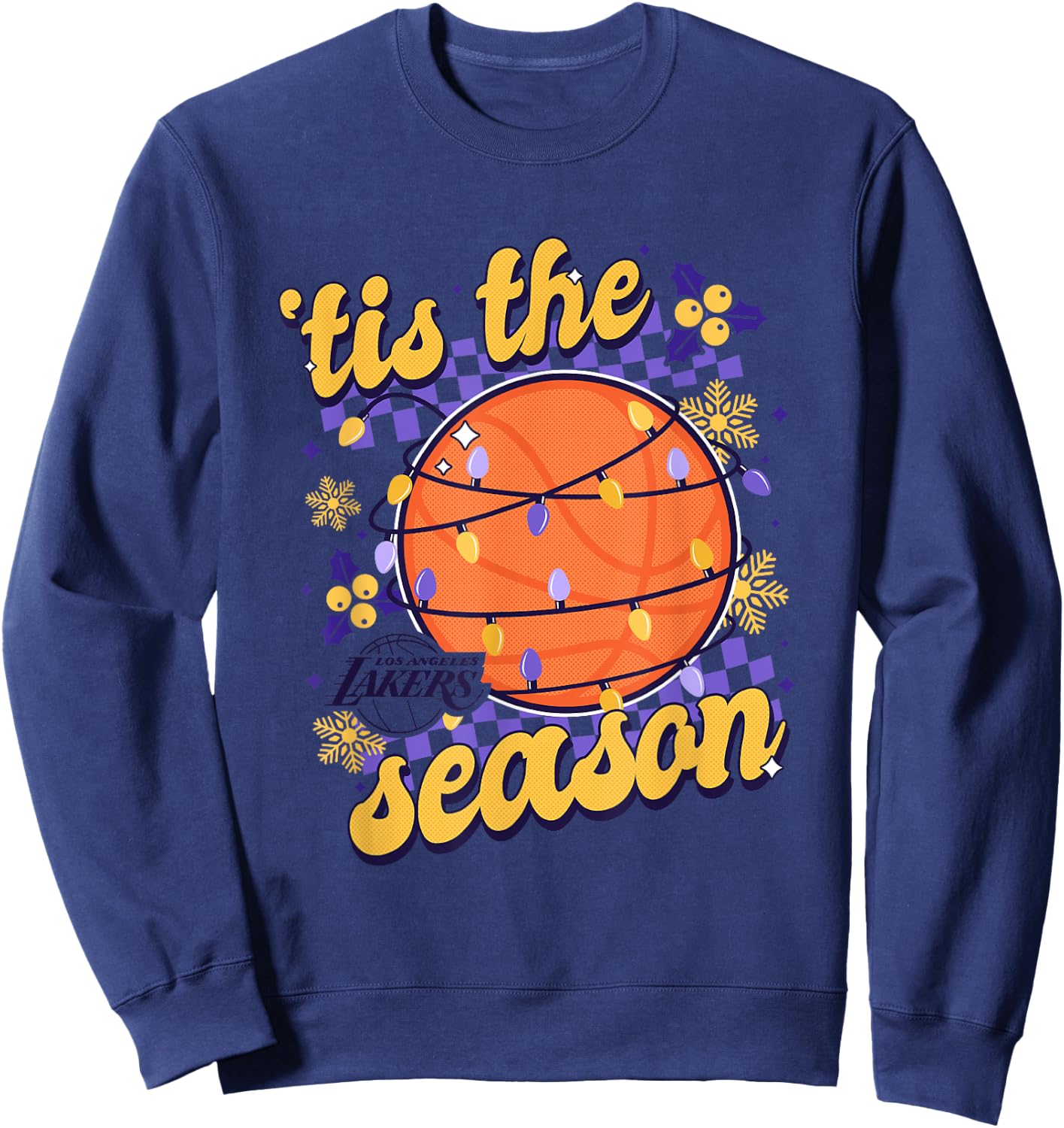 NBA Los Angeles Lakers Christmas Tis The Season Sweatshirt - Sweatshirt | Navy