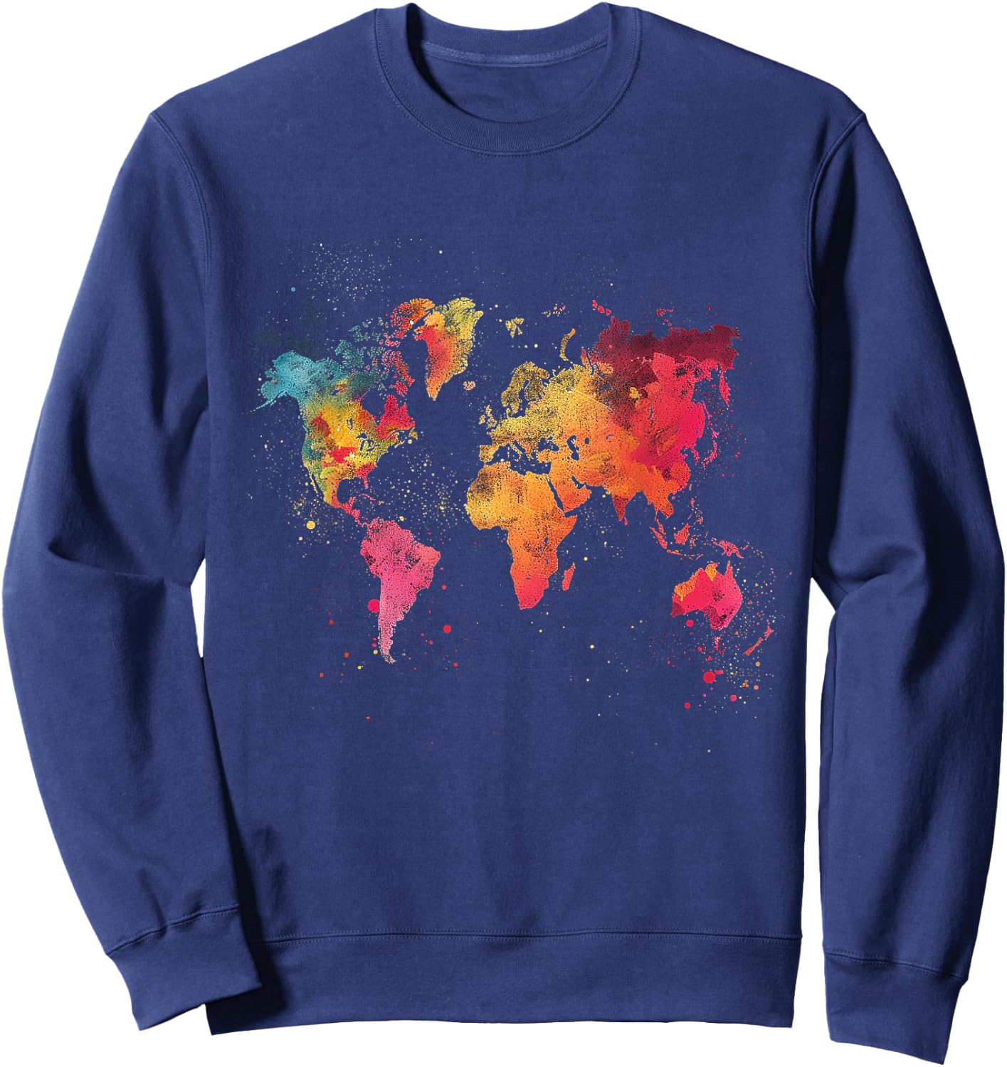 World Map Sweatshirt - Sweatshirt | Navy