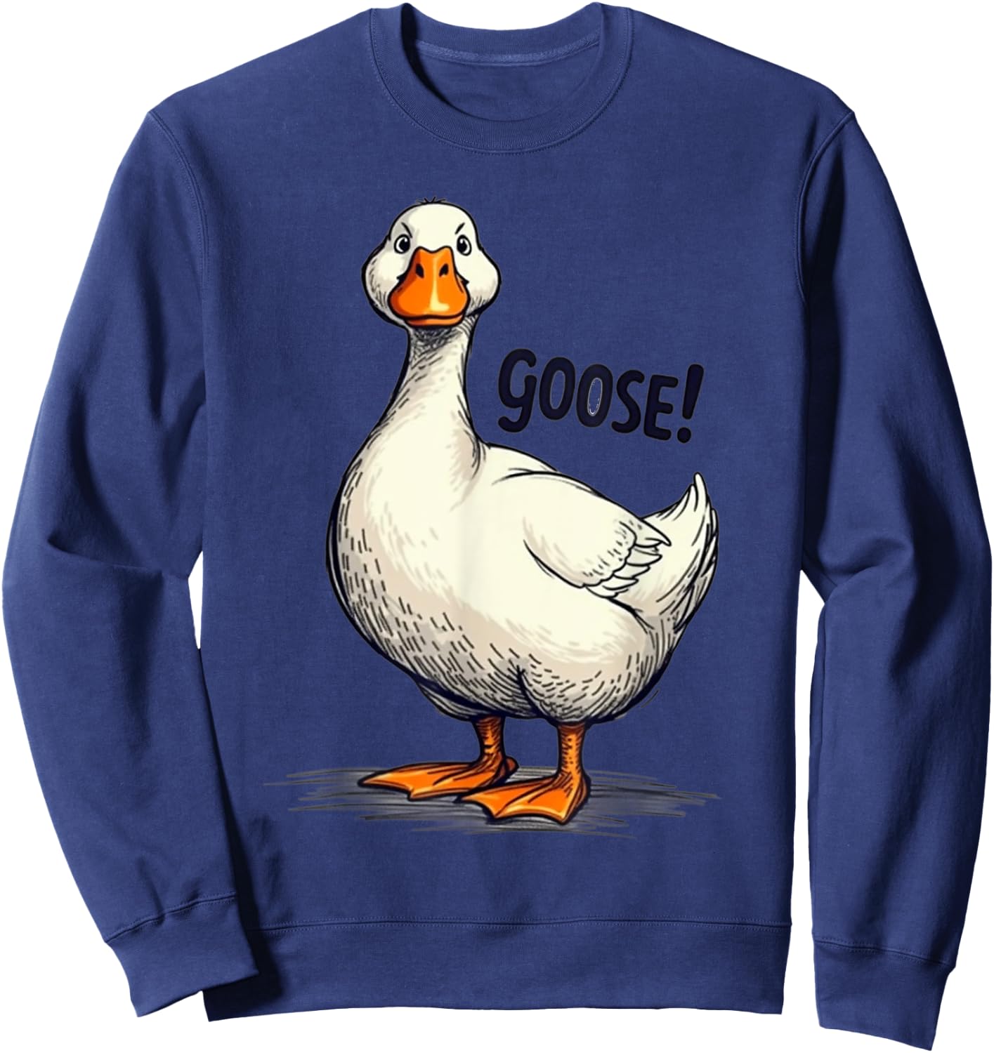 Funny Goose Geese Meme pour hommes, femmes, enfants, garçons et filles Sweatshirt - Sweatshirt | Navy