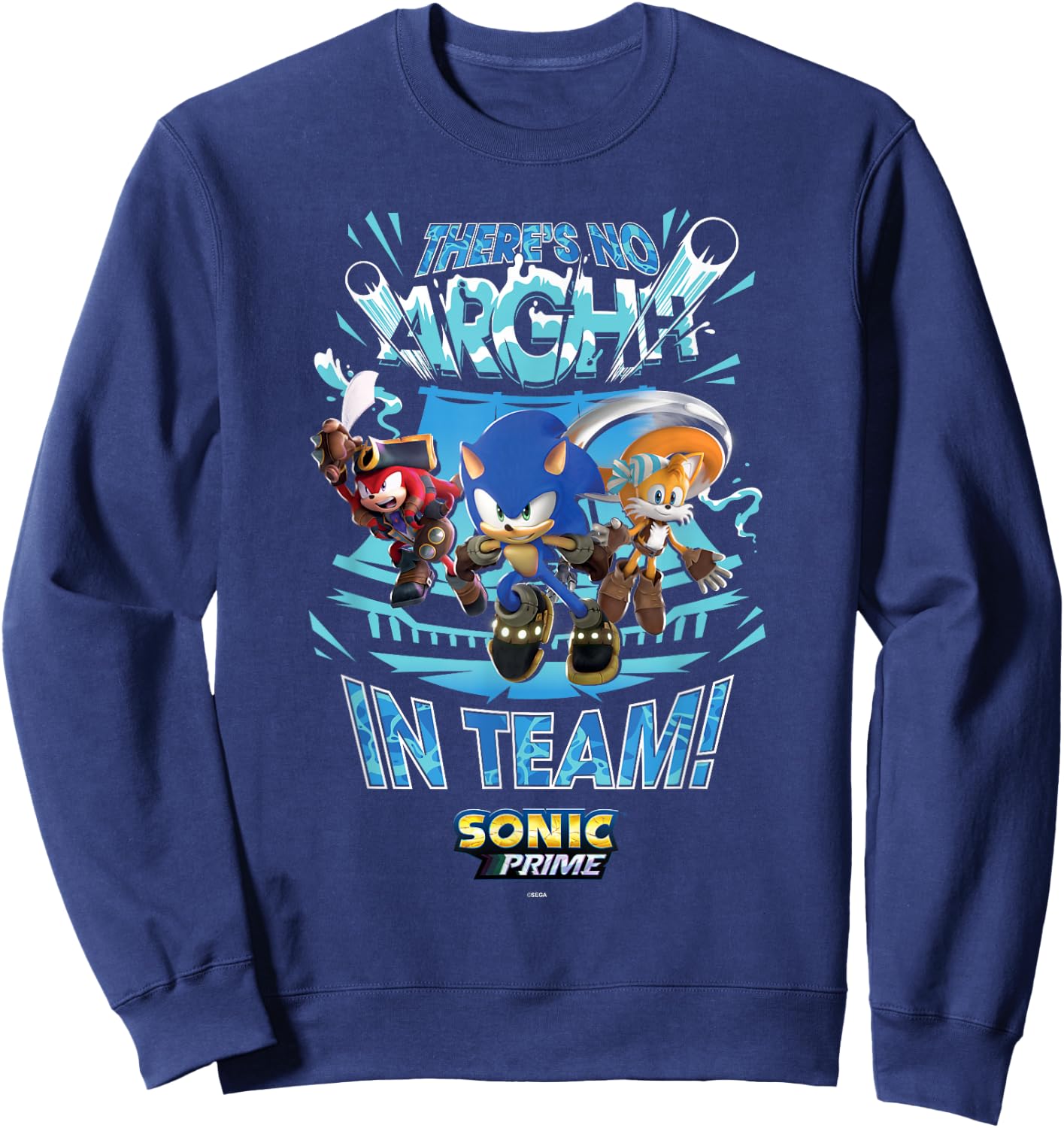 Sonic the Hedgehog, Sonic Prime - There's No Arghh in Team! Sweatshirt - Sweatshirt | Navy