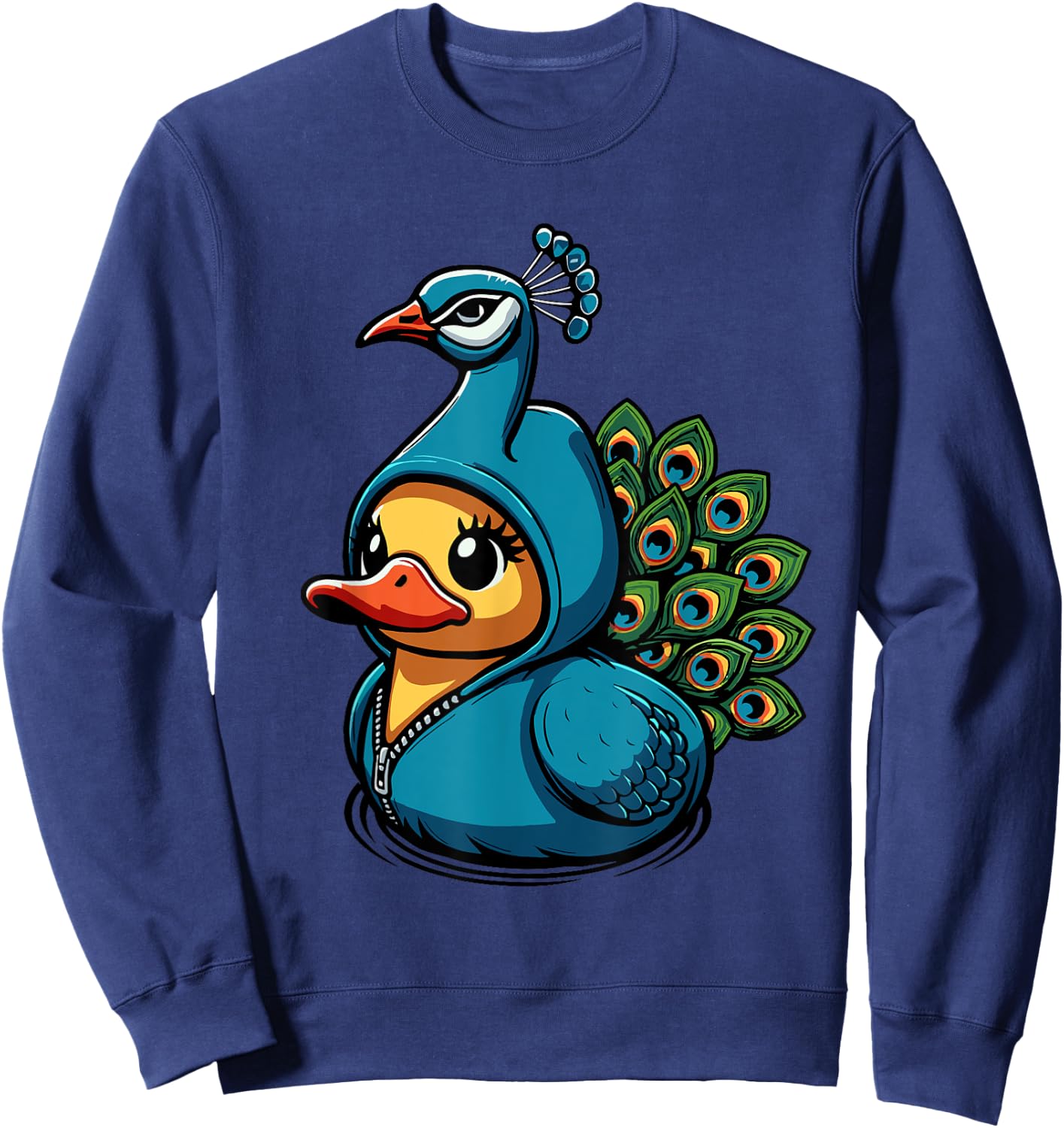 Peacock Duck Sweatshirt - Sweatshirt | Navy