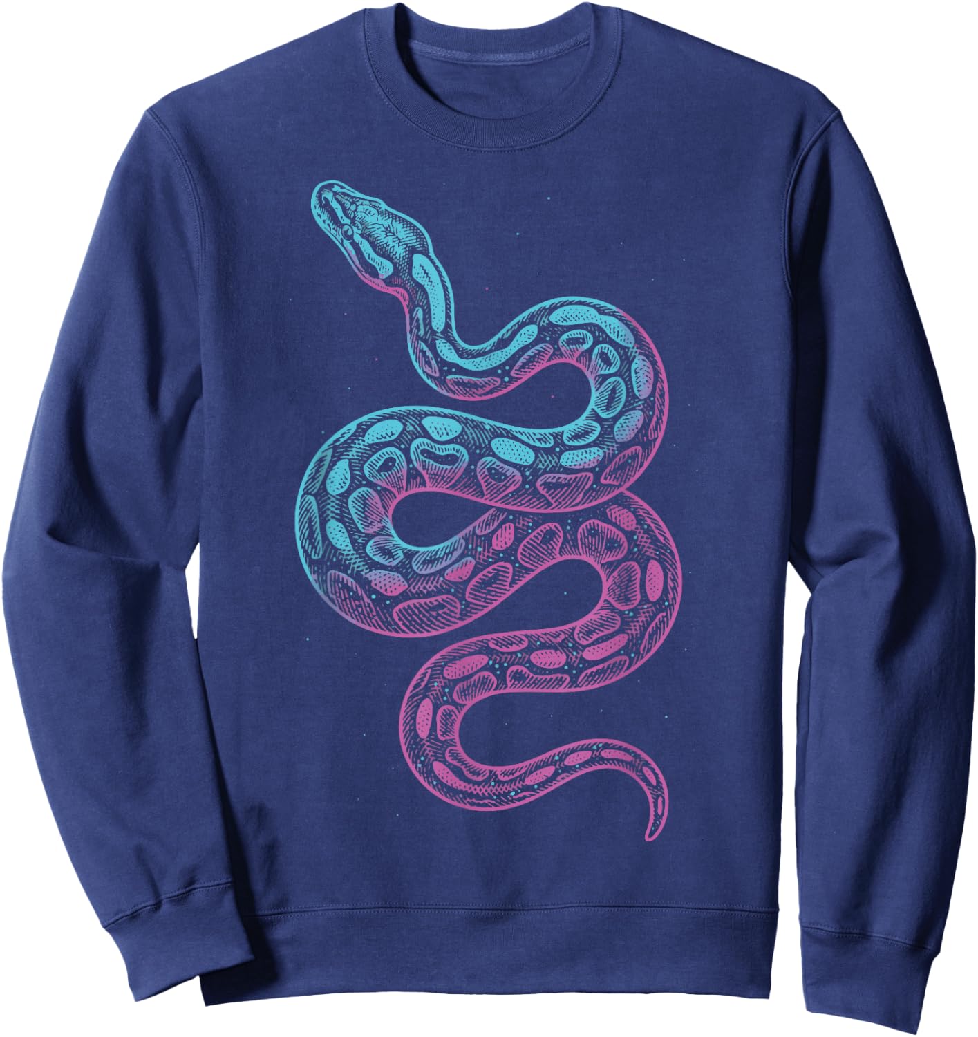 Ball Python Colorful Sweatshirt - Sweatshirt | Navy