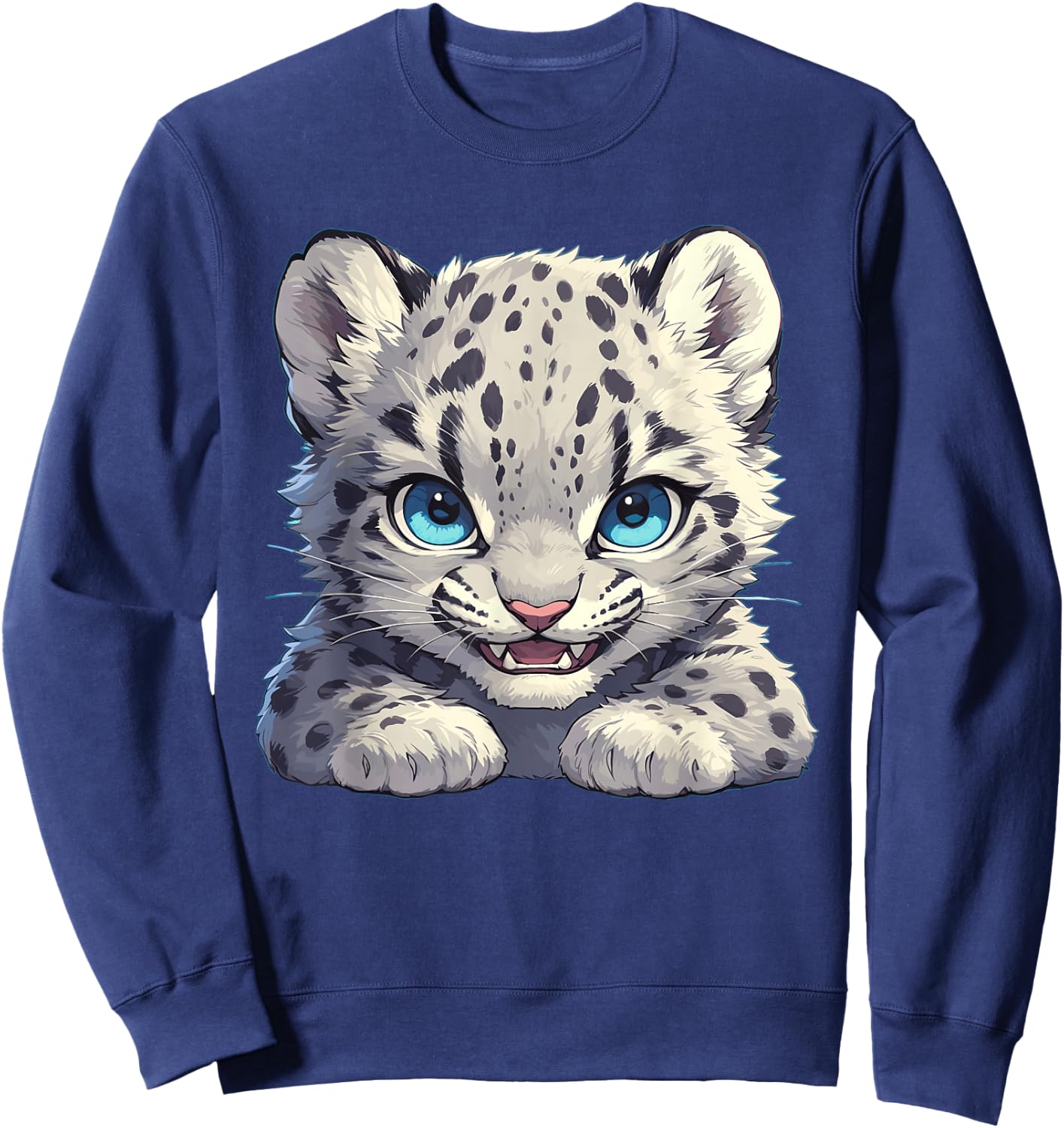 Snow Leopards Lovers Snow Leopard Sweatshirt - Sweatshirt | Navy