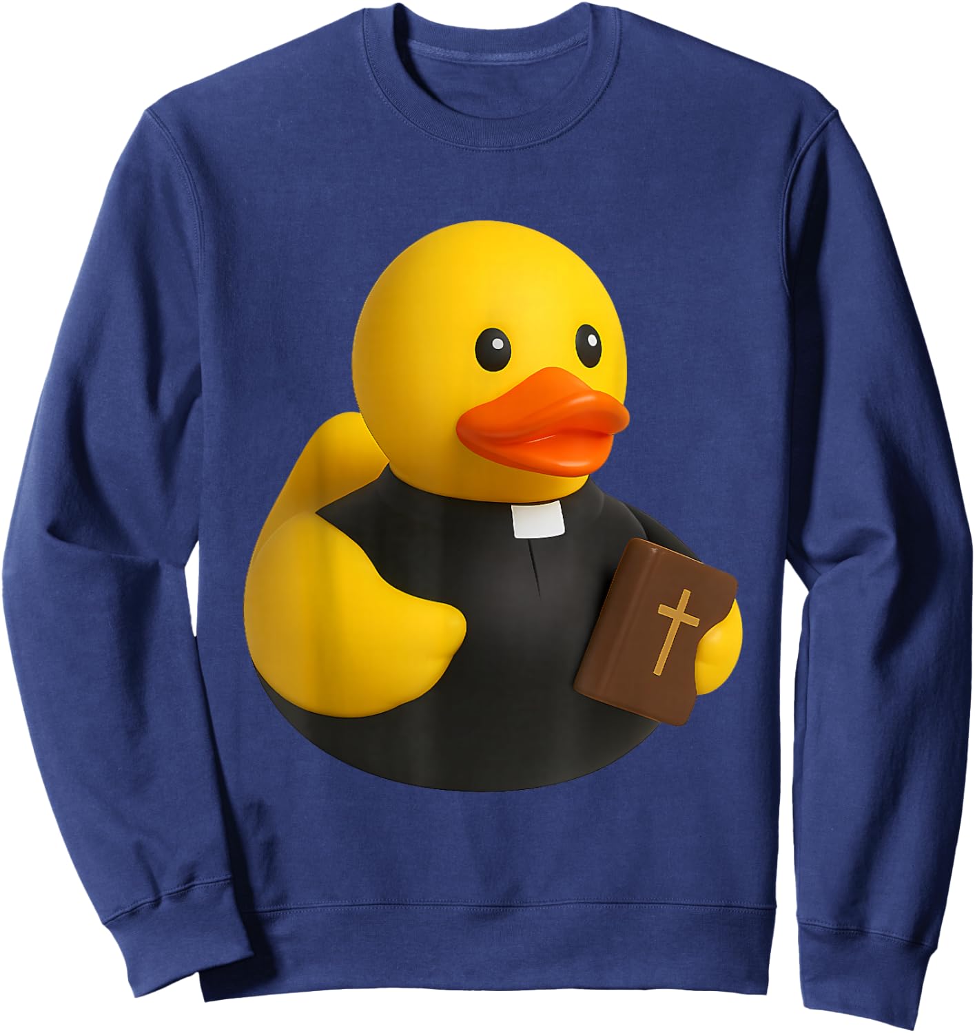 Pastor Rubber Duck Ducky Duckie Sweatshirt - Sweatshirt | Navy