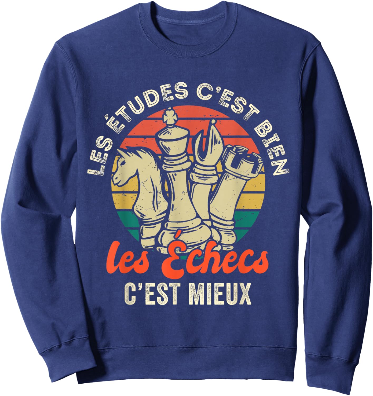 Funny Chess Games Funny Funny Man Child Sweatshirt - Sweatshirt | Navy