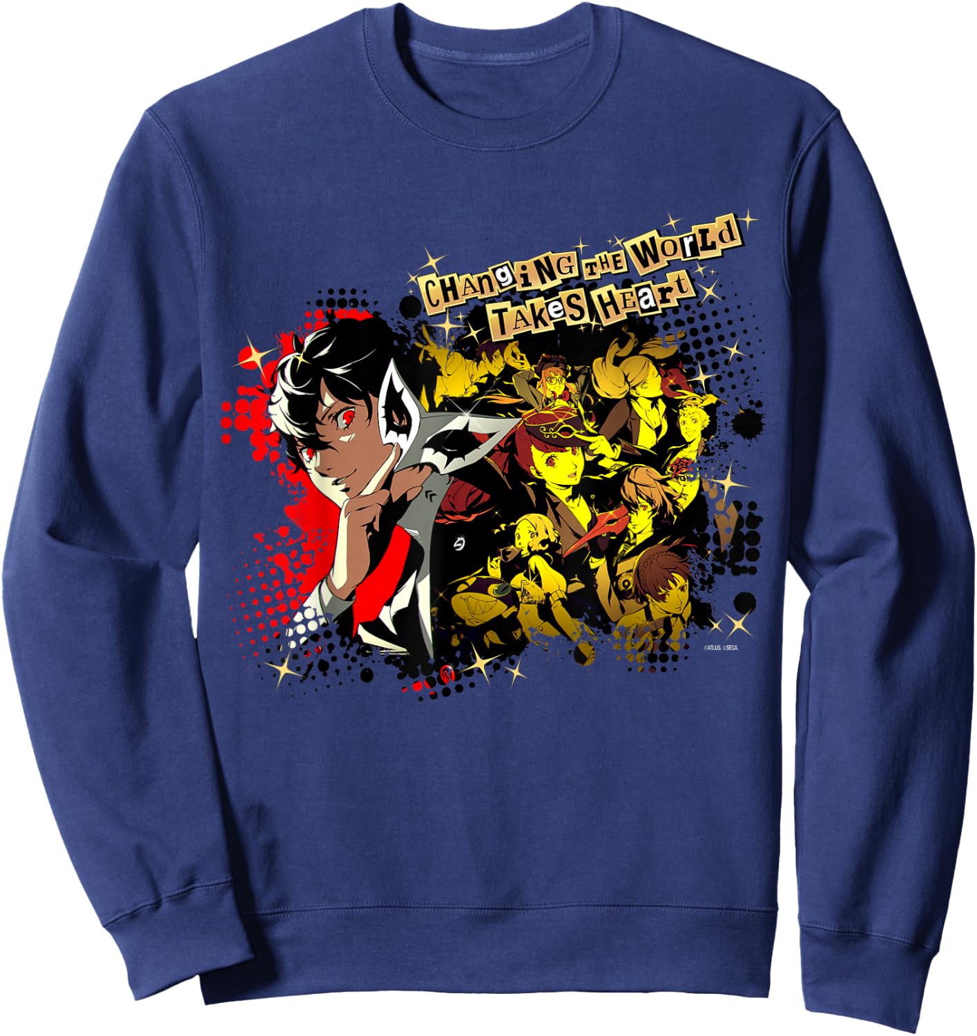 ATLUS Persona 5 Royal: Changing the World Takes Heart Sweatshirt - Sweatshirt | Navy