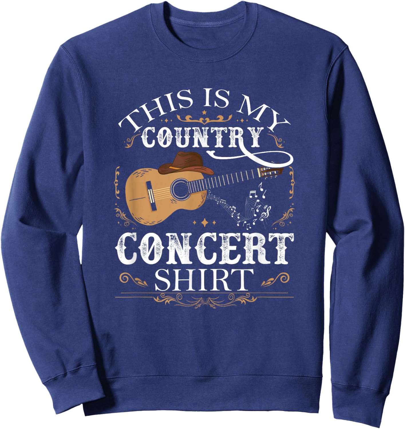 Country Music Country Concert Sweatshirt - Sweatshirt | Navy