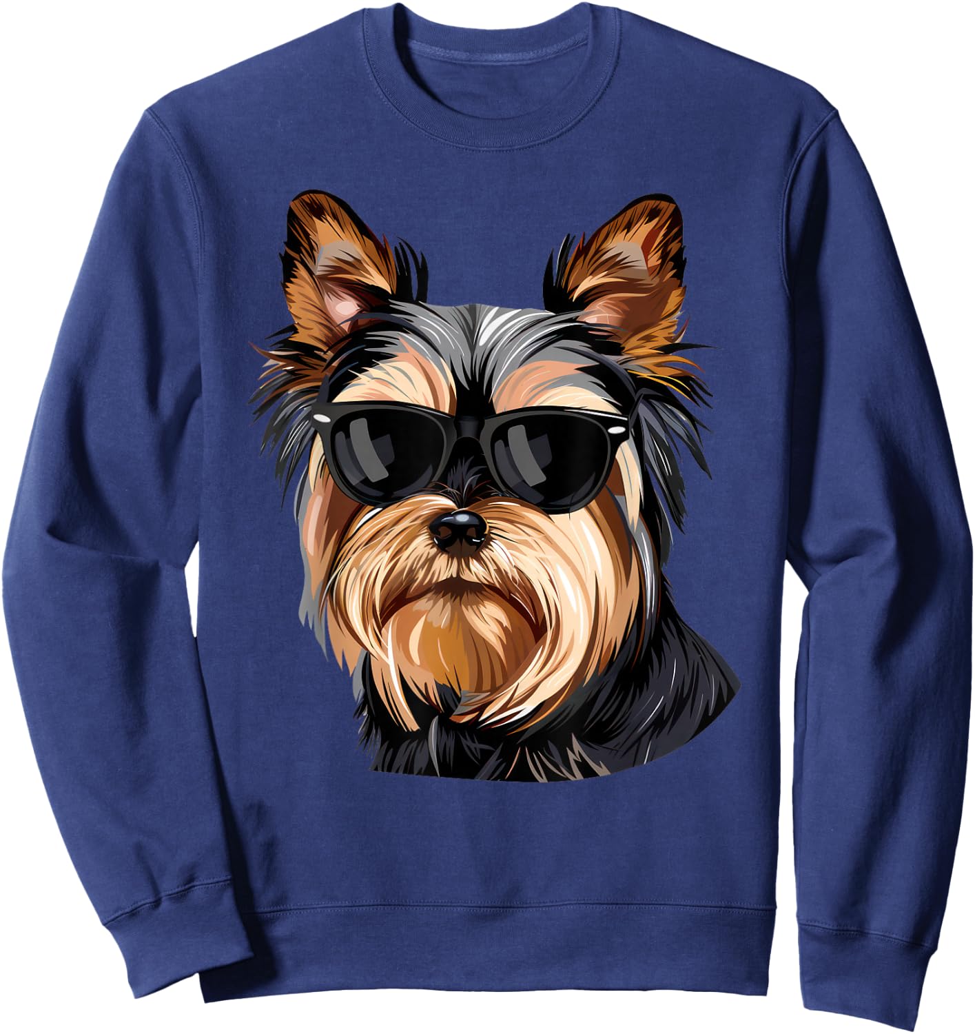 Silky Terrier Dog Sunglasses Sweatshirt - Sweatshirt | Navy