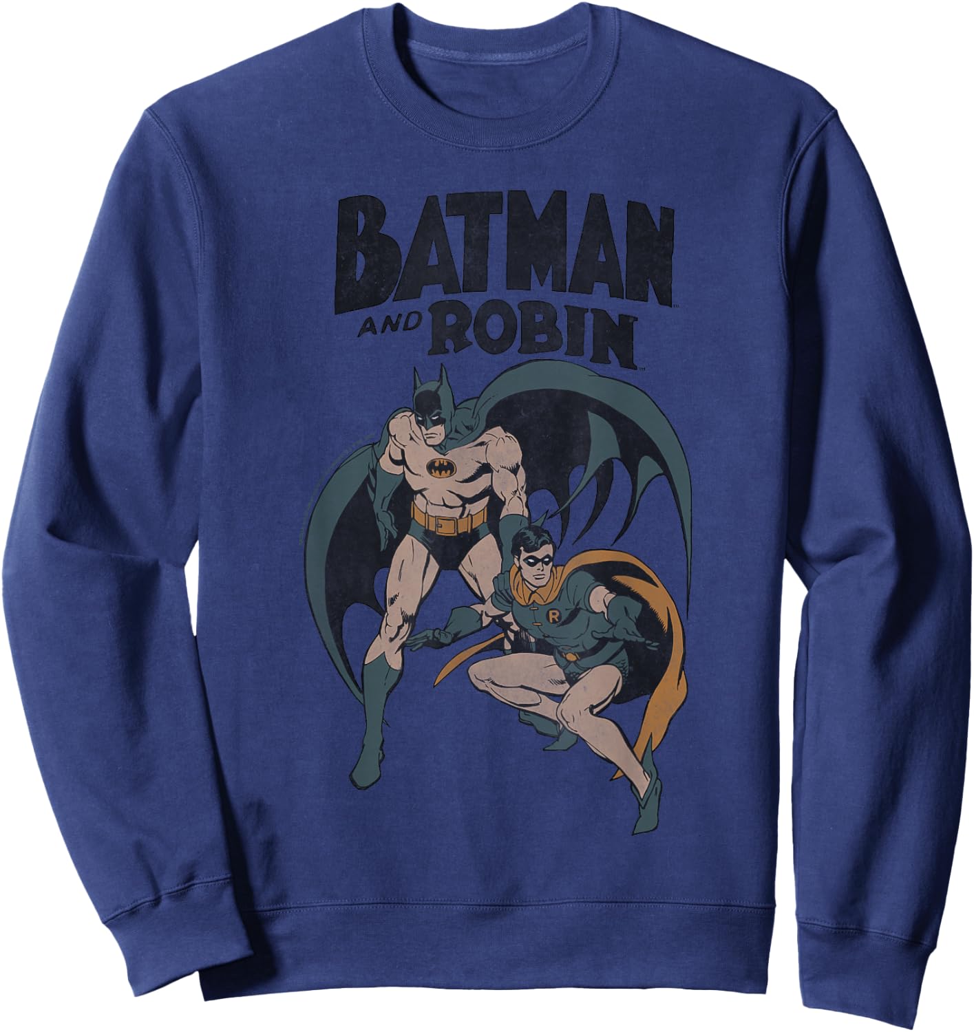 Batman and Robin Vintage Sweatshirt - Sweatshirt | Navy