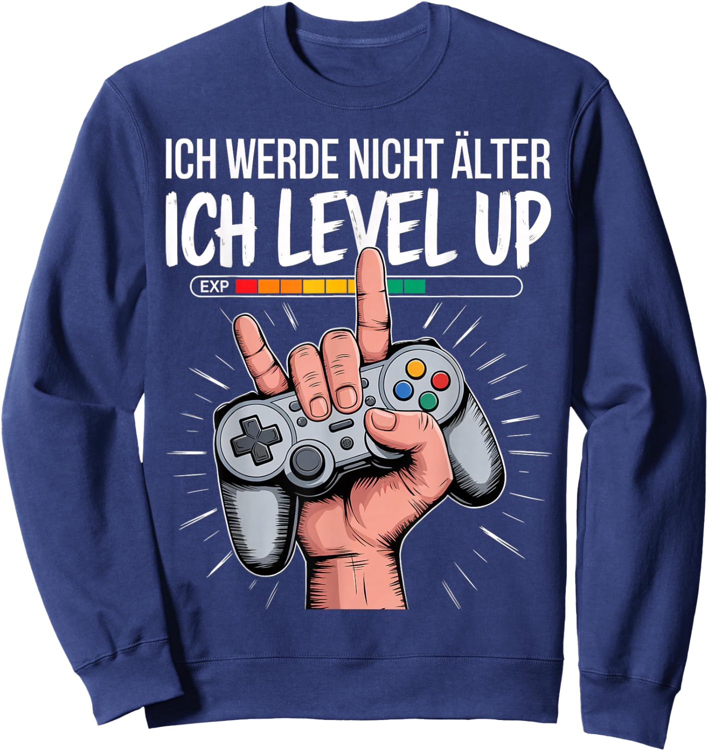 Gaming Console Gamer Video Game Gamer Birthday Gift , black Sweatshirt - Sweatshirt | Navy