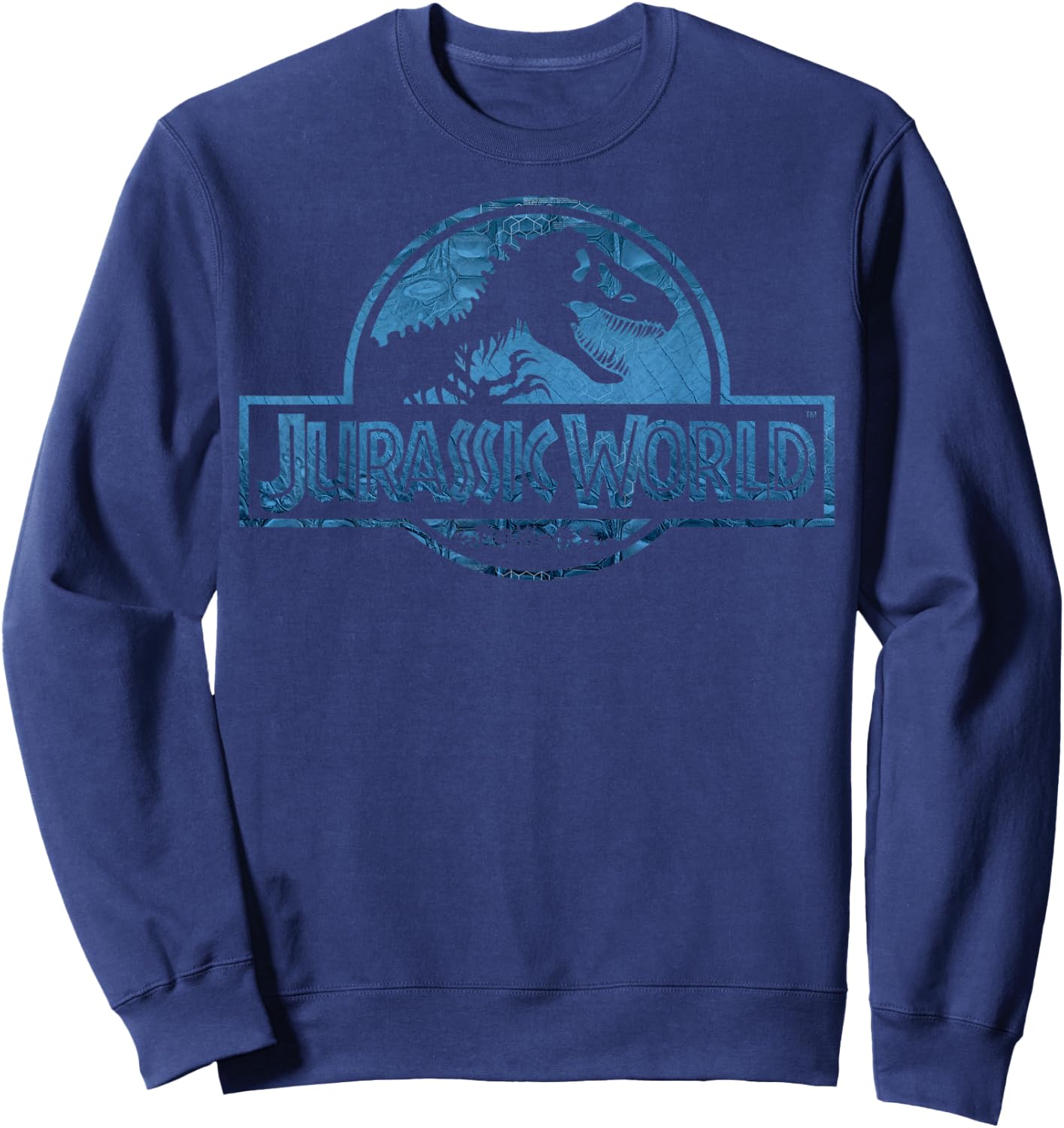 Jurassic World Blue Dinosaur Scale Logo Sweatshirt - Sweatshirt | Navy