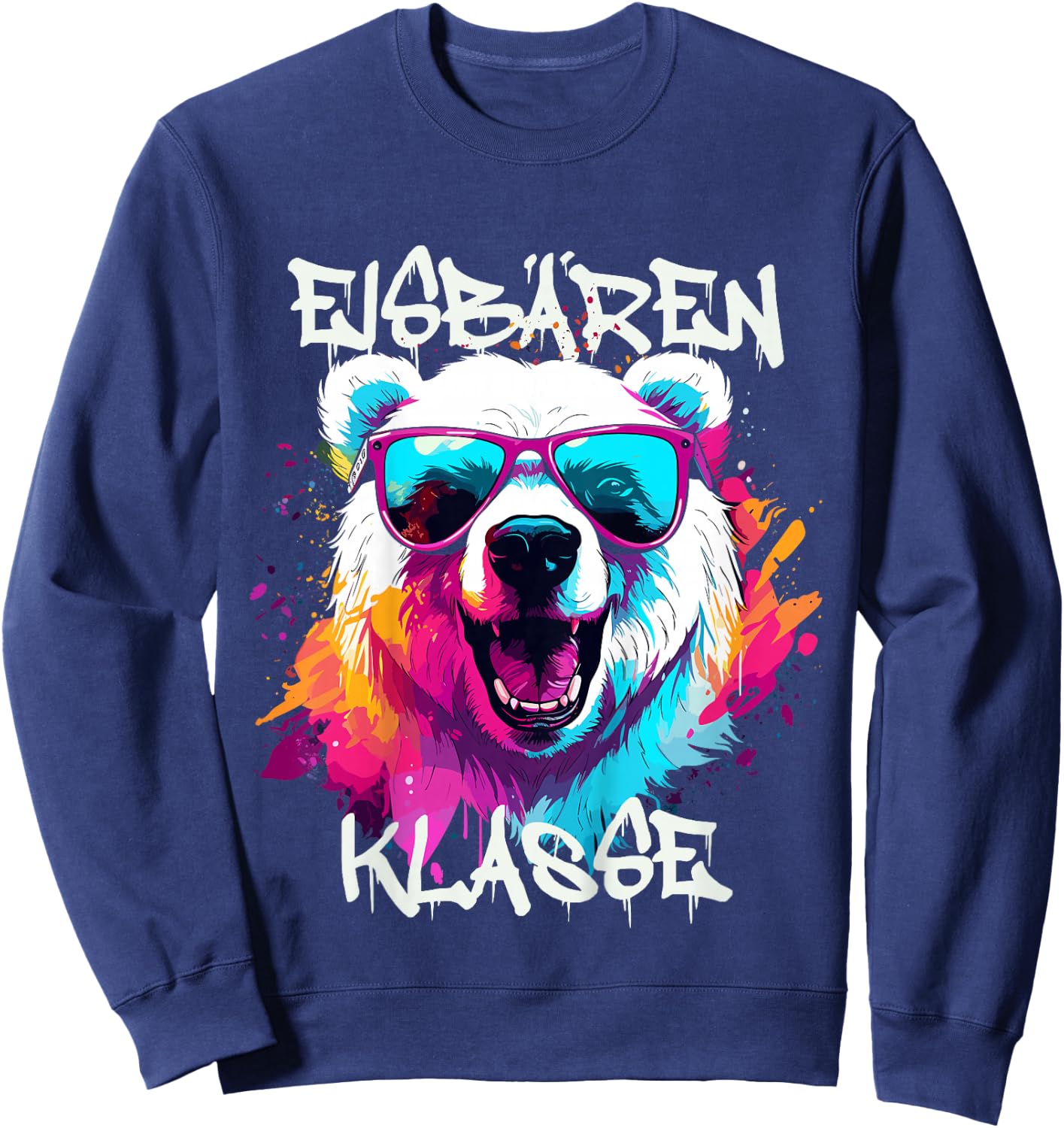 Kinder Cooler Eisbär für Eisbärenklasse Grundschule, Klassentier Sweatshirt - Sweatshirt | Navy