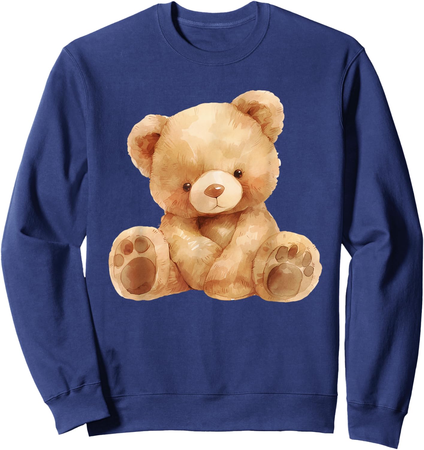 Teddy Boho Teddy Bear Cute Bear Kids Toddler Baby , black Sweatshirt - Sweatshirt | Navy