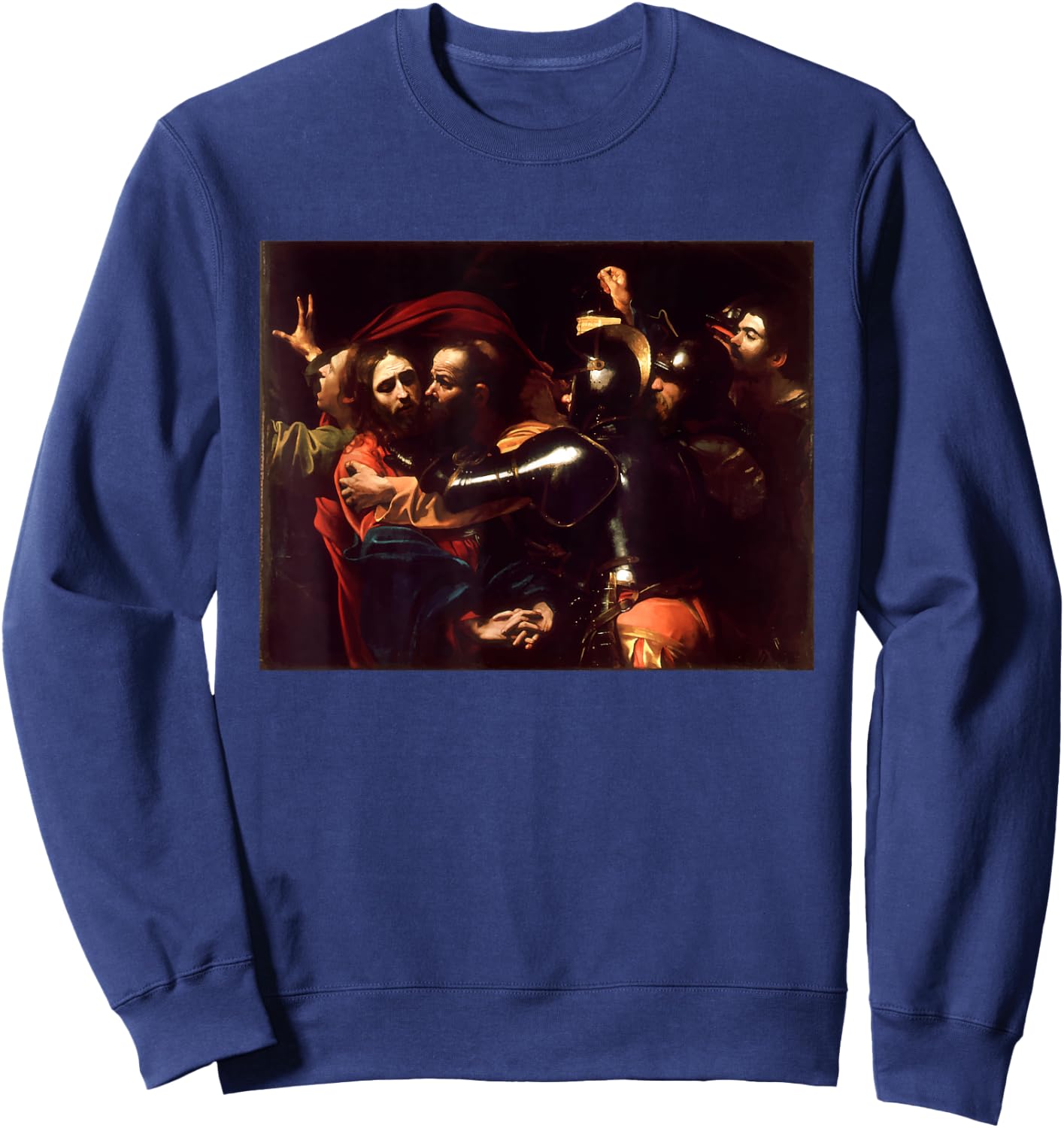 Caravaggios The Taking of Christ | Art Painting Sweatshirt - Sweatshirt | Navy