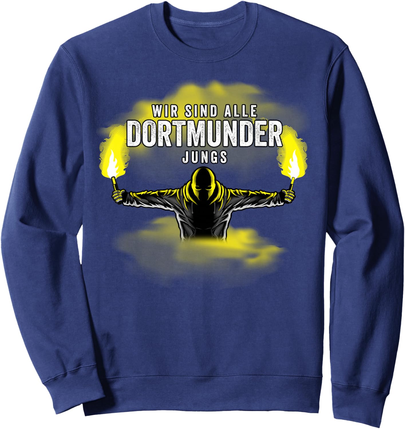 DORTMUNDER Jungs - Fussball - Dortmund - PYRO - BENGALO Sweatshirt - Sweatshirt | Navy
