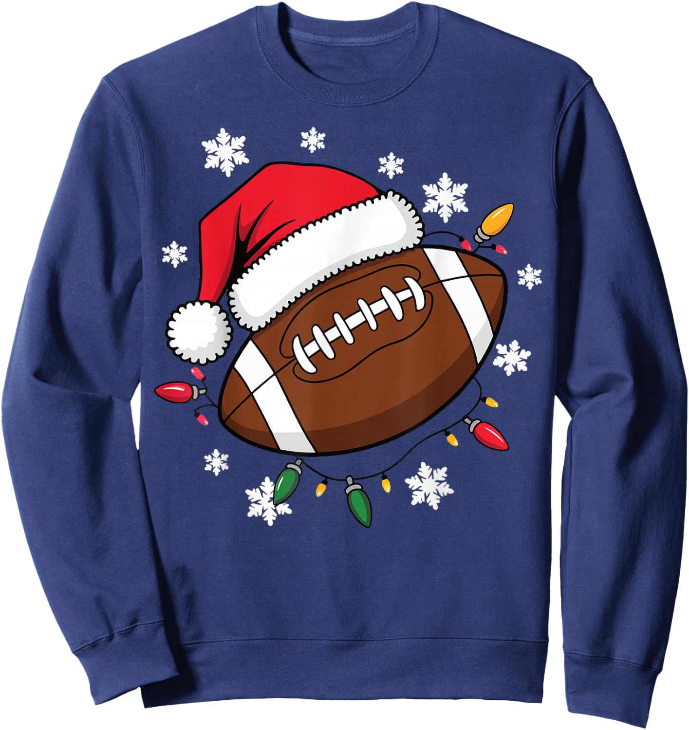 Football Christmas Sweatshirt - Sweatshirt | Navy
