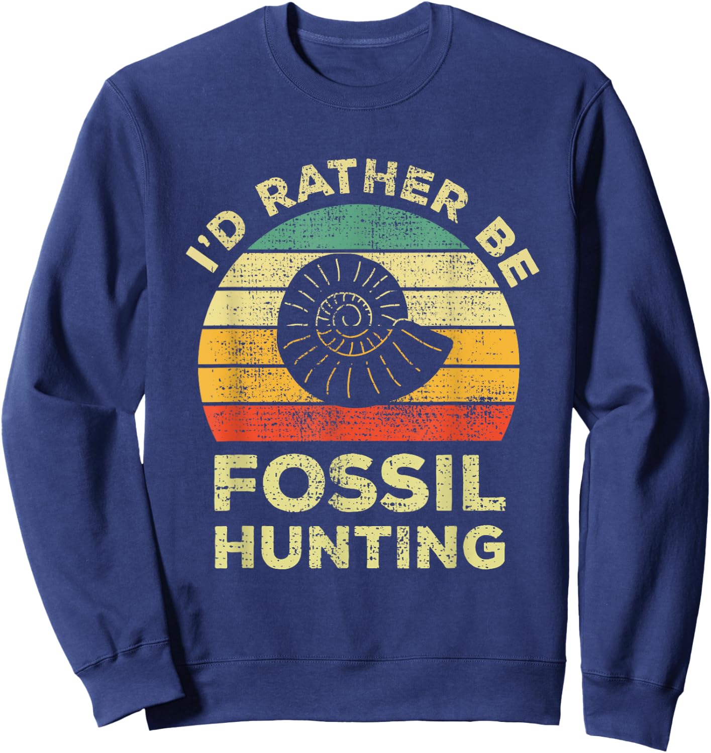 I'd rather look for fossils Sweatshirt - Sweatshirt | Navy